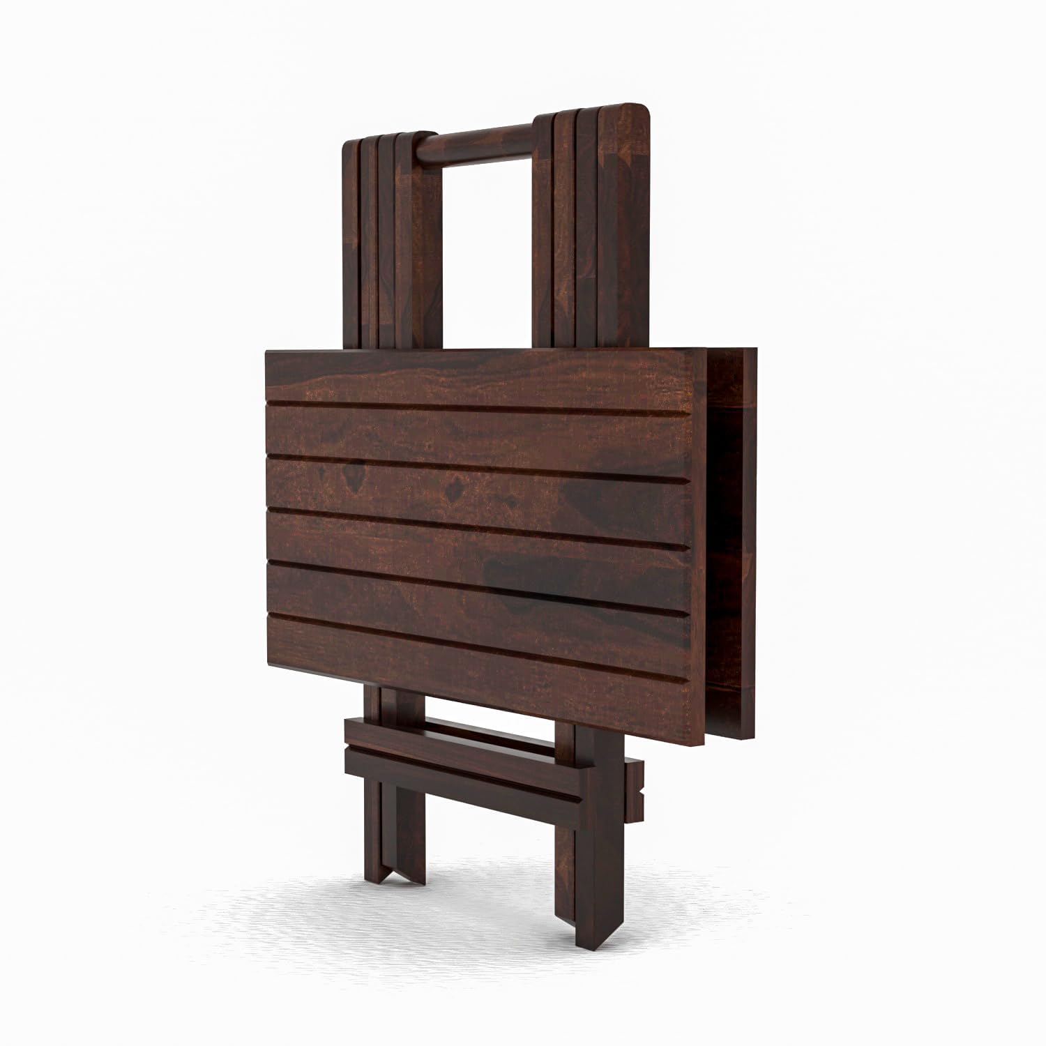 Furniture Foldable Wooden Coffee Table Stool for Home Garden Outdoor Living Room (Coffee Colour) 2