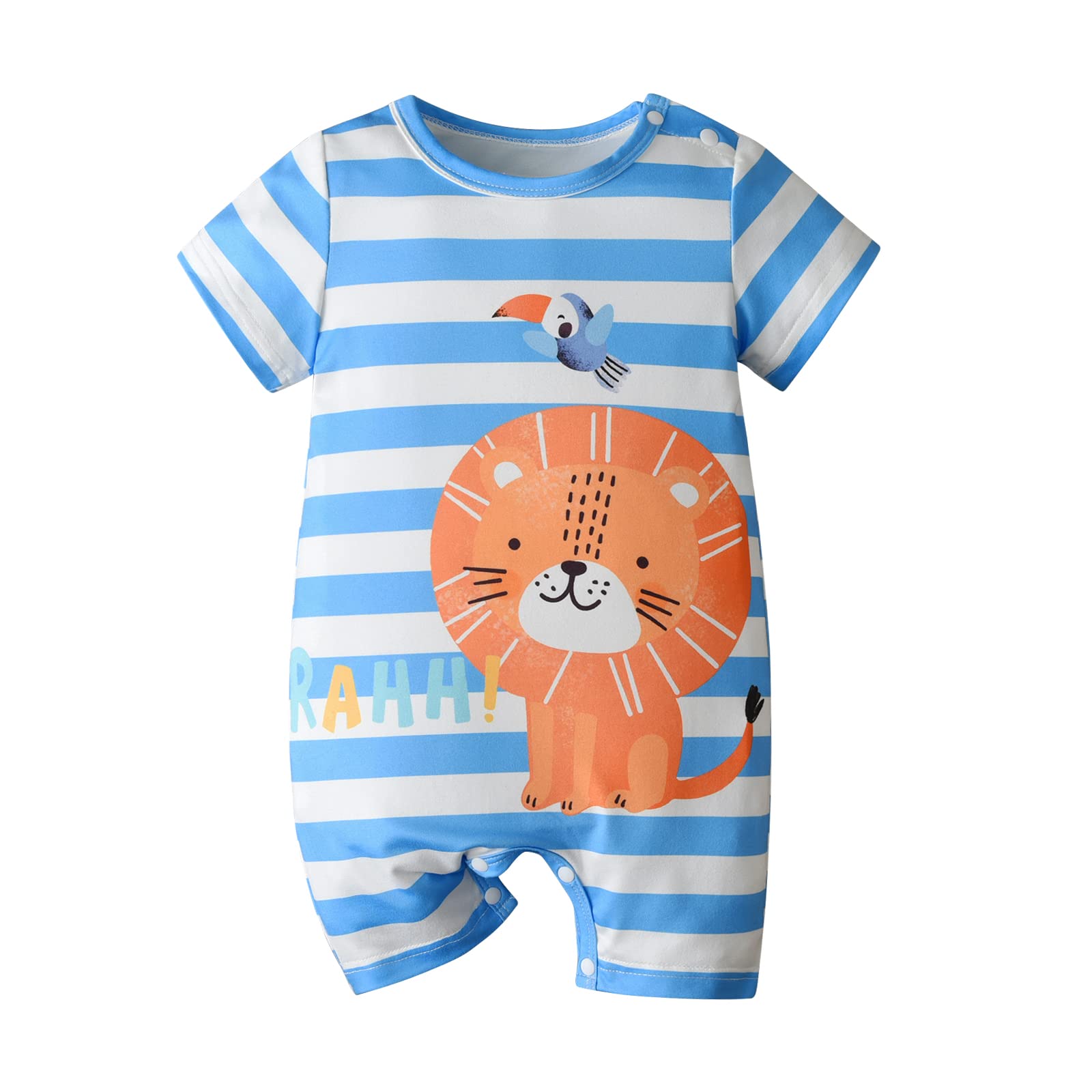 RebeySummer Baby Boy Clothes Short Sleeve One Piece Romper Jumpsuit Playsuit Infant Outfit