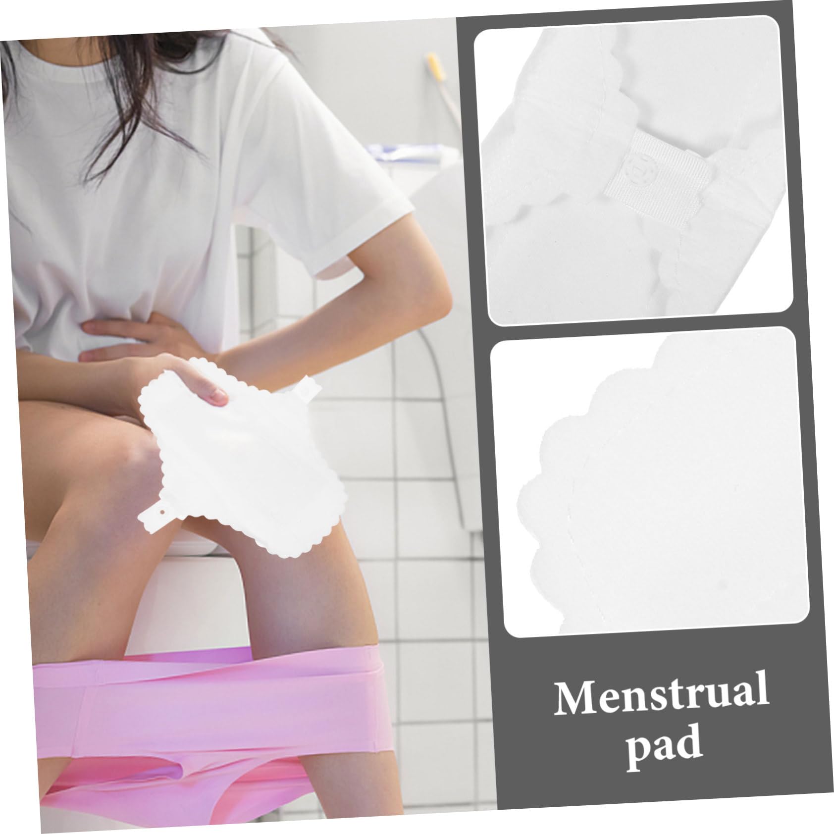 3er-set Menstruationsbinden Für Frauen Und Mädchen Wiederverwendbare Baumwollservietten Mit Knopf Auslaufsicher Für Aktivitäten Zum Geburtstag Weihnachten Und Neujahr 10 Stück * 3