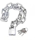 Safety Bicycle Chain Lock, Motorcycle Lock, Cannot Be Cut with Bolt Cutters Or Hand Tools.Premium Case-Hardened Security Chain for Motorcycles, Bike, Generator, Gates,Outdoor Furniture,