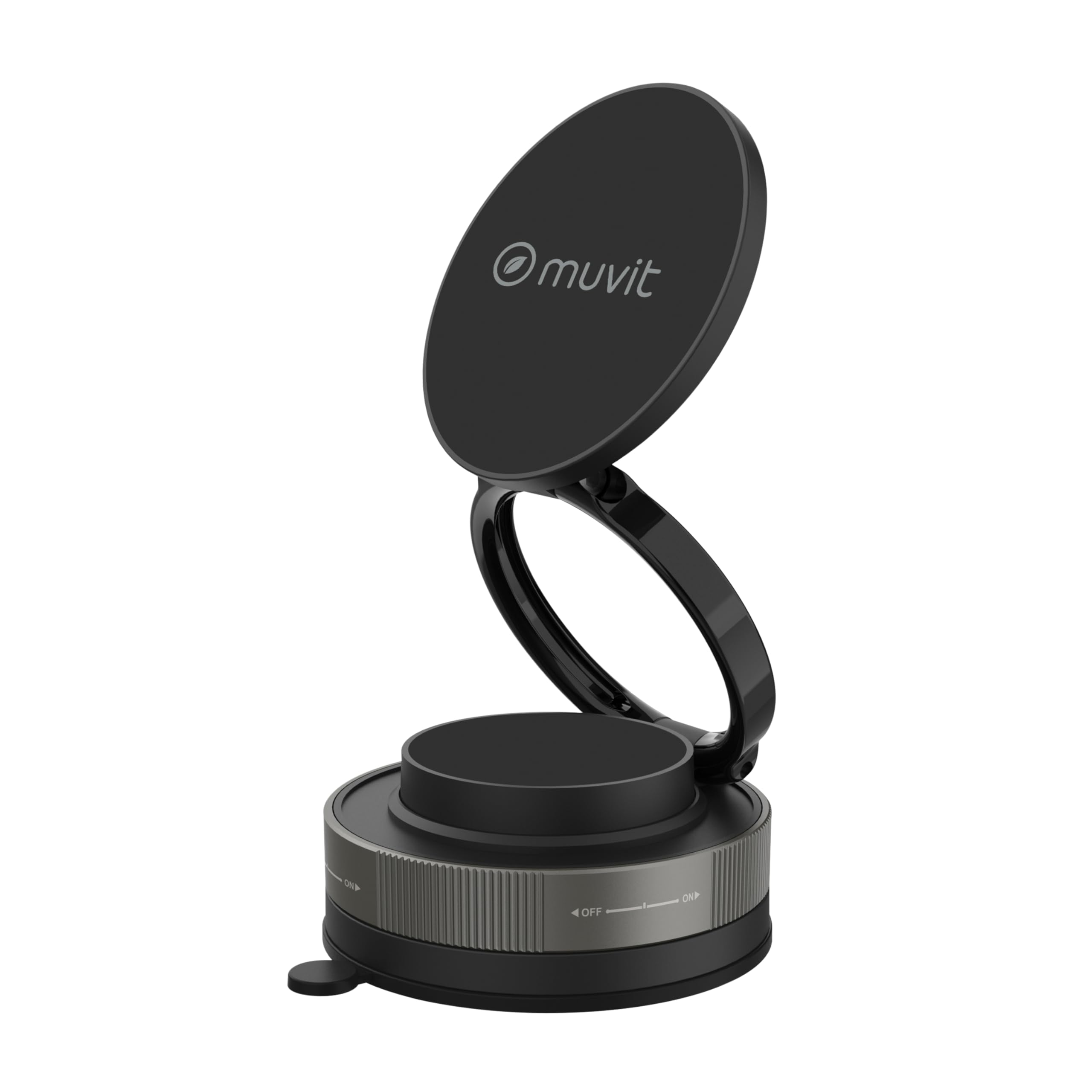 Soporte de Smartphone para Coche Muvit For Change MCCHL0035/ Negro