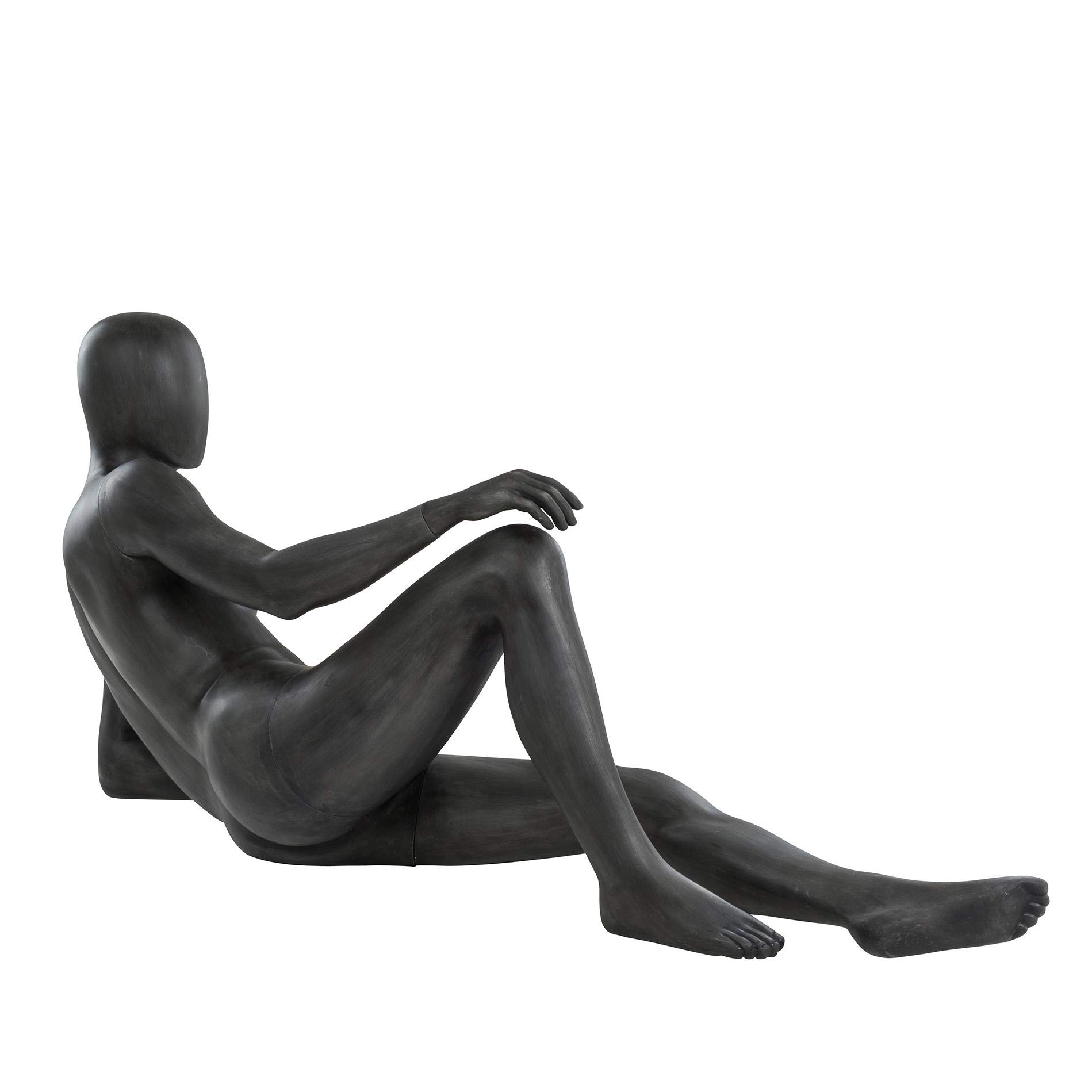 ESTEXO Schaufensterpuppe von Hans Boodt, Mann liegend, lebensecht, Abstrakter Kopf, Kunststoff