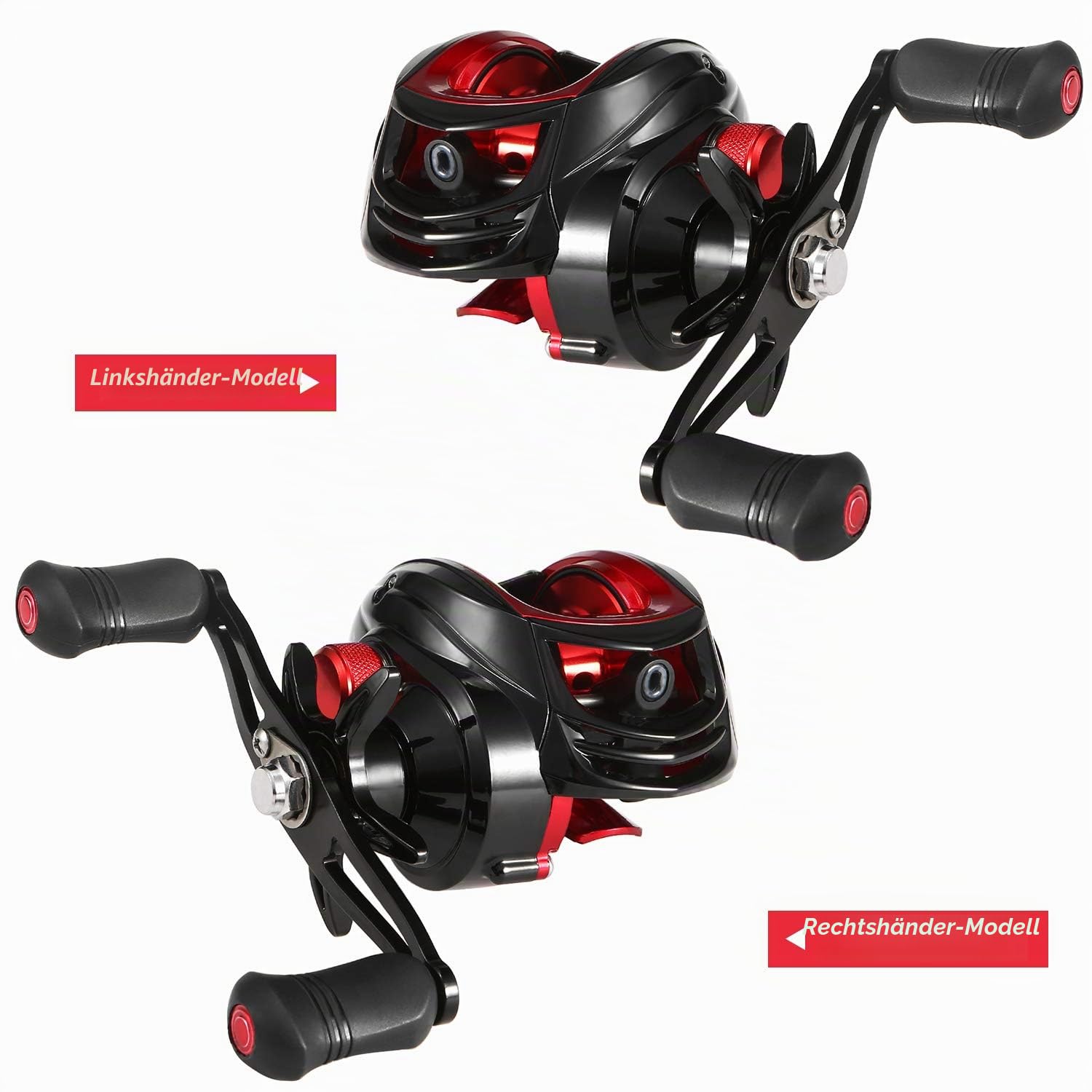 Leepesx Baitcasting-Rolle 18 + 1BB Kugellager Baitcasting-Angelrolle Hohe Geschwindigkeit 7,2: 1 Übersetzungsverhältnis Magnetisches Bremssystem Baitcaster-Rolle