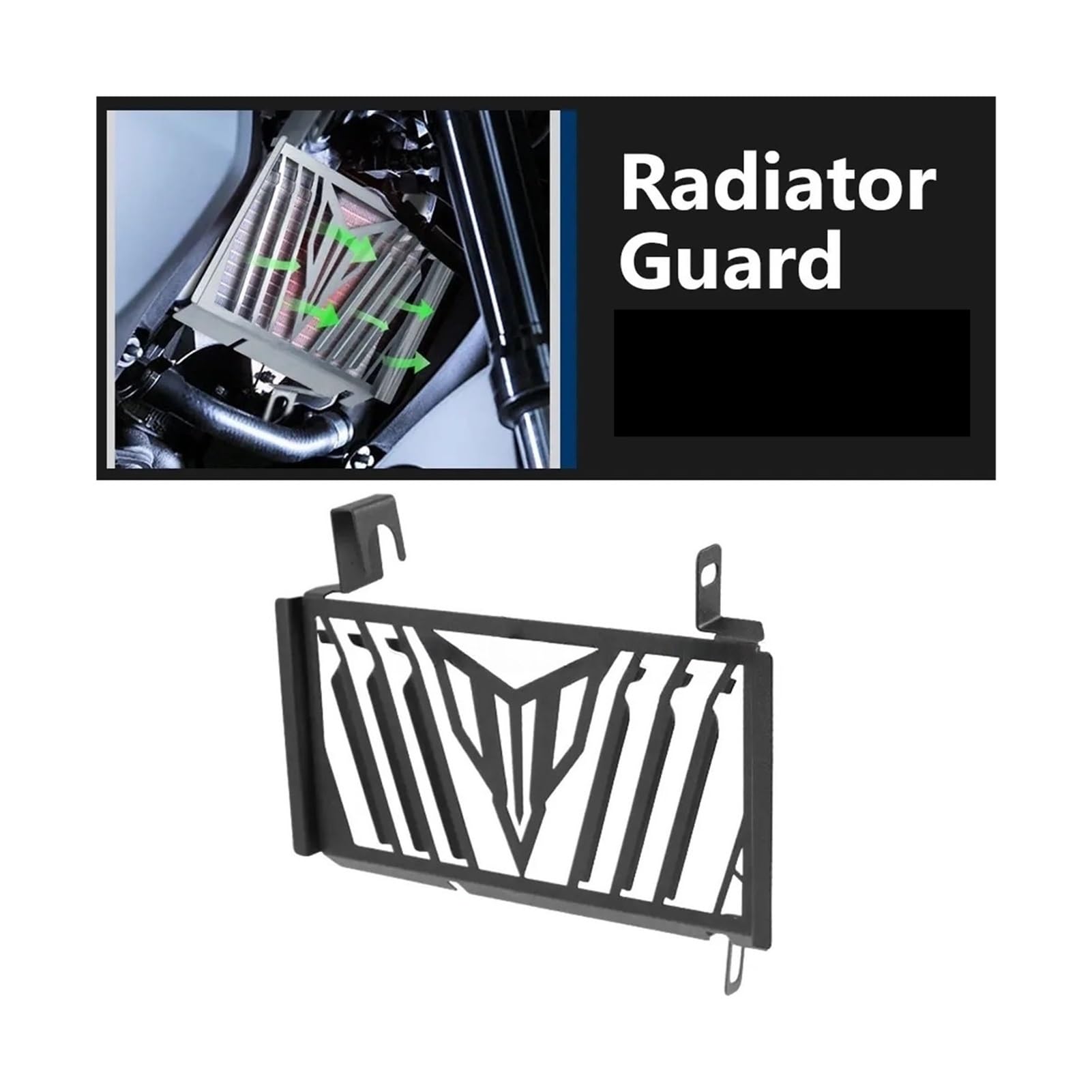 Rejilla De Radiador De Motocicleta Compatible con Yamaha MT-125 2020 2021 2022 2023- Rejilla del radiador de la motocicleta(Black aluminum)