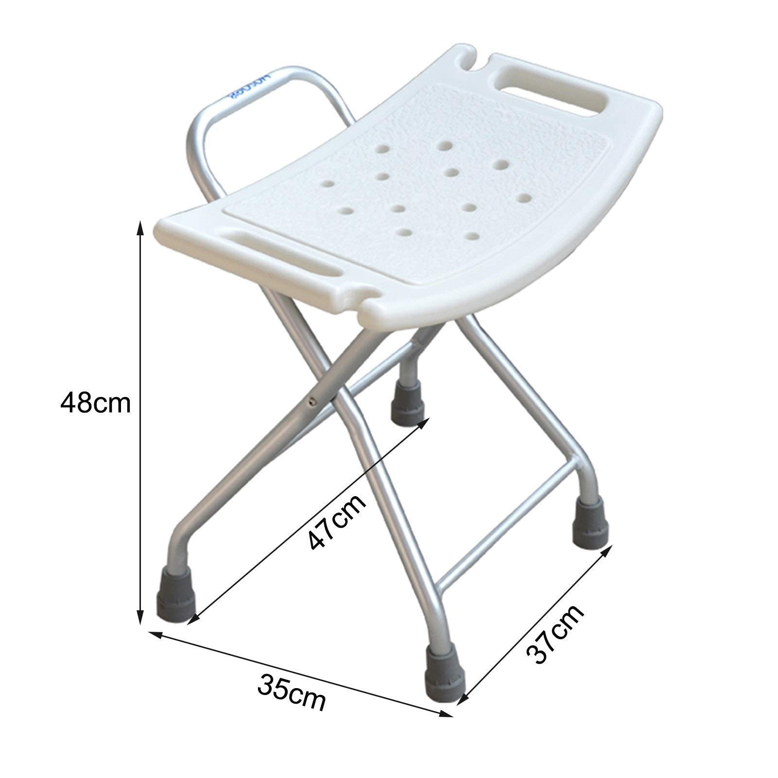 Sedia da Doccia Sedia da Doccia Premium Sedile da Doccia Pieghevole Lettino da Doccia Panca di trasferimento Leggero Pieghevole Compatto Sgabello da Bagno Panca per Adulti, Bianco