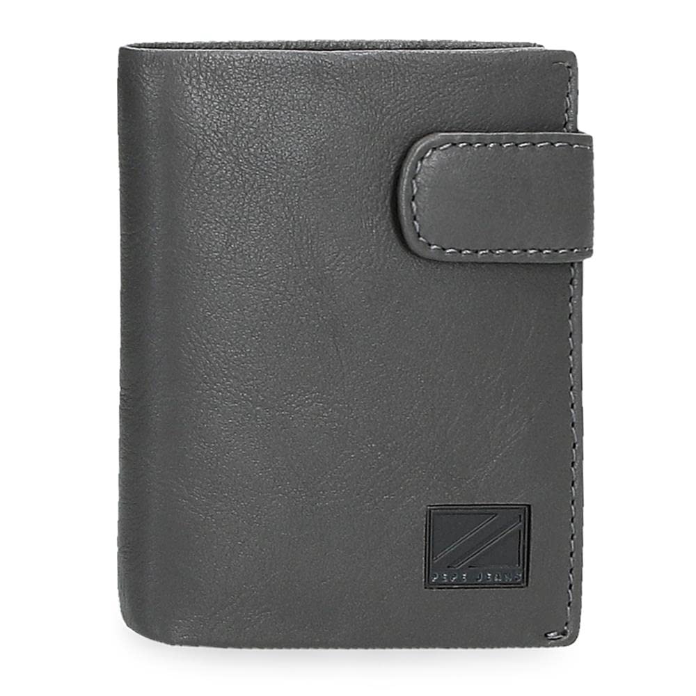 Pepe Jeans Chief, Men's Travel Wallet Accessory, Grey, única, Click Wallet