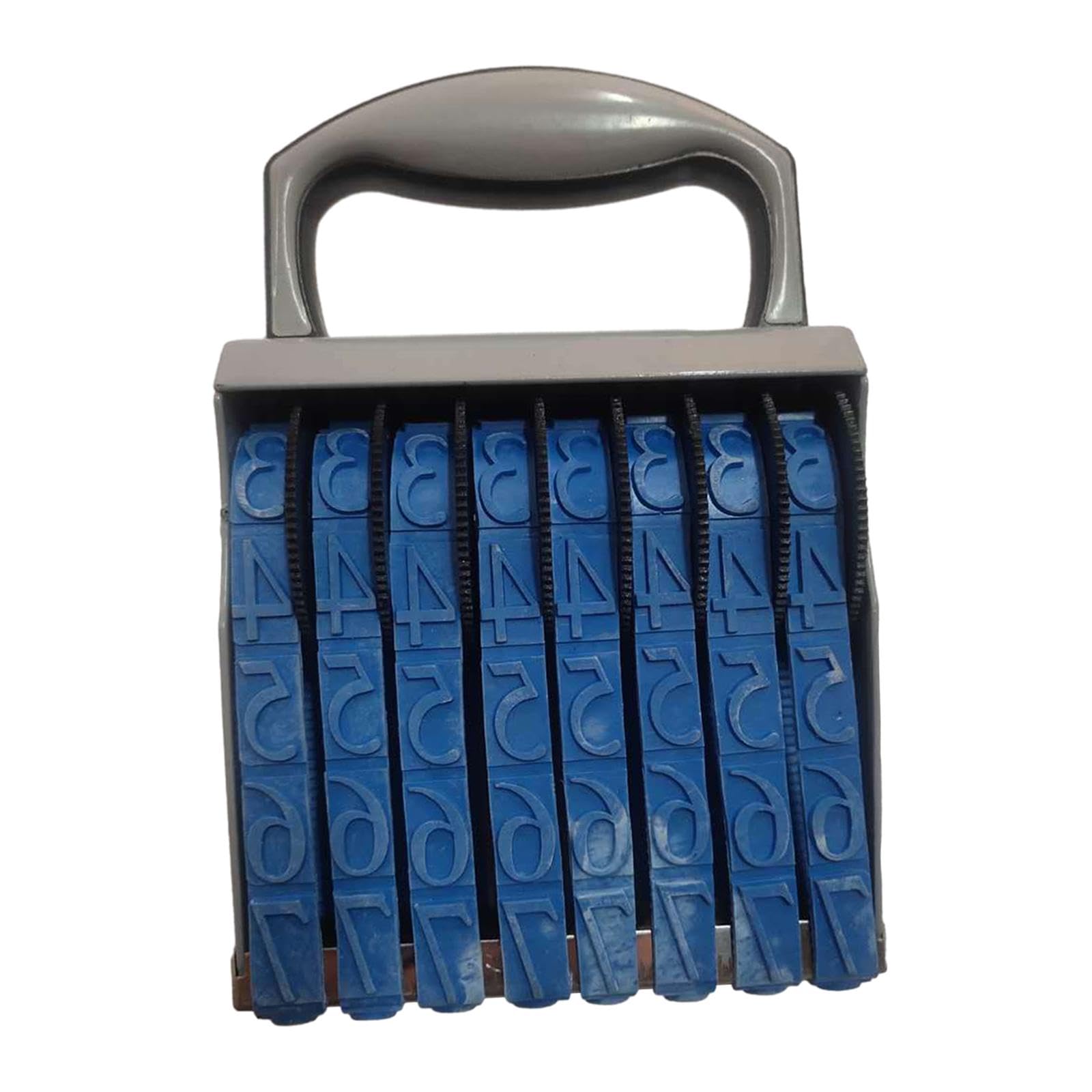 Gummi Zahlenstempel, 8 Stellig, Personalisierbar, Multifunktional, mit Rollen, Ideal für Planer, Schreibwaren Und Dokumente