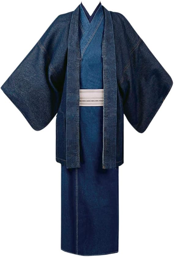 Amazon デニムの着物 羽織セット 和装 和服 紳士 和装 通販