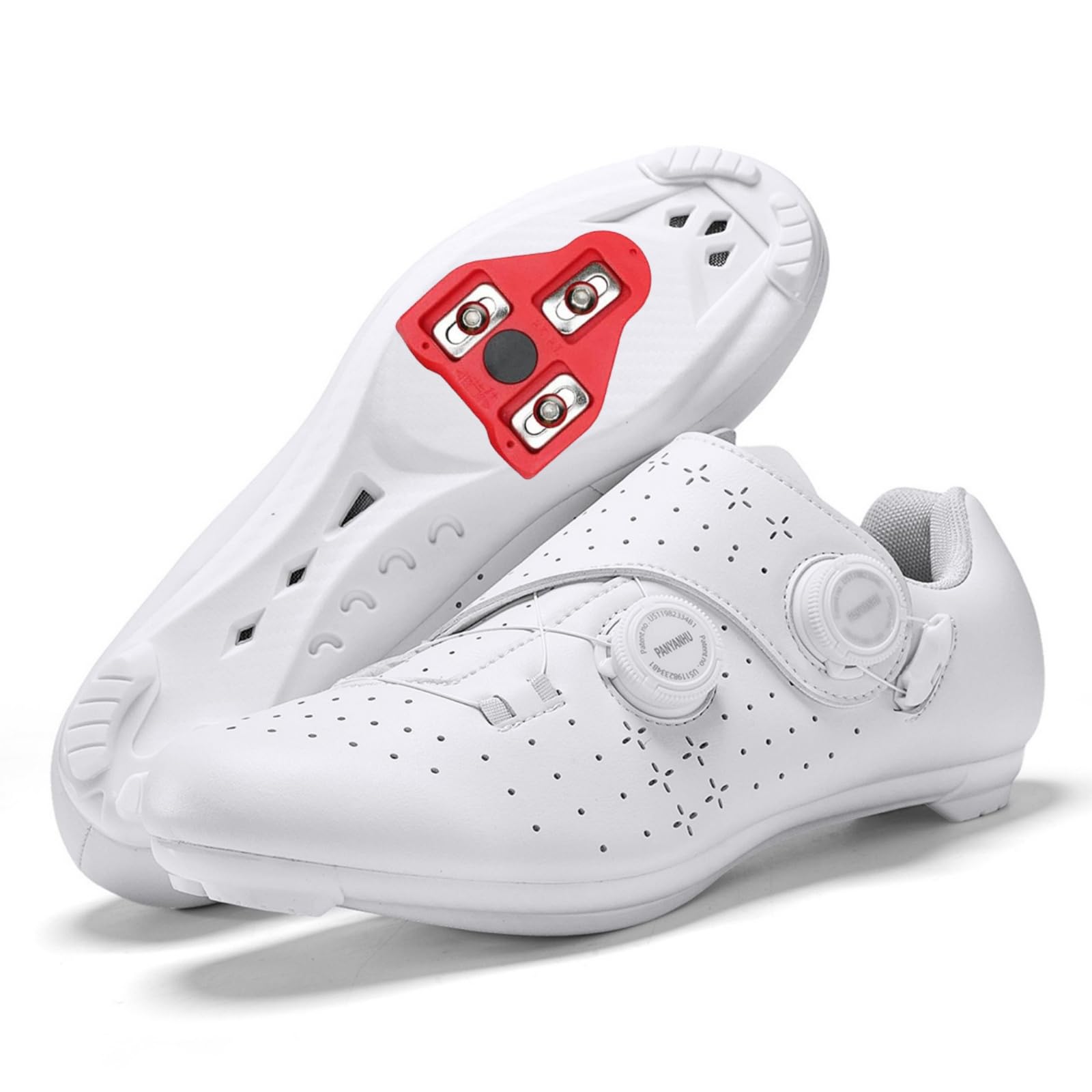 JiuQing Uniseksowe buty rowerowe buty szosowe kompatybilne z pedałami Look