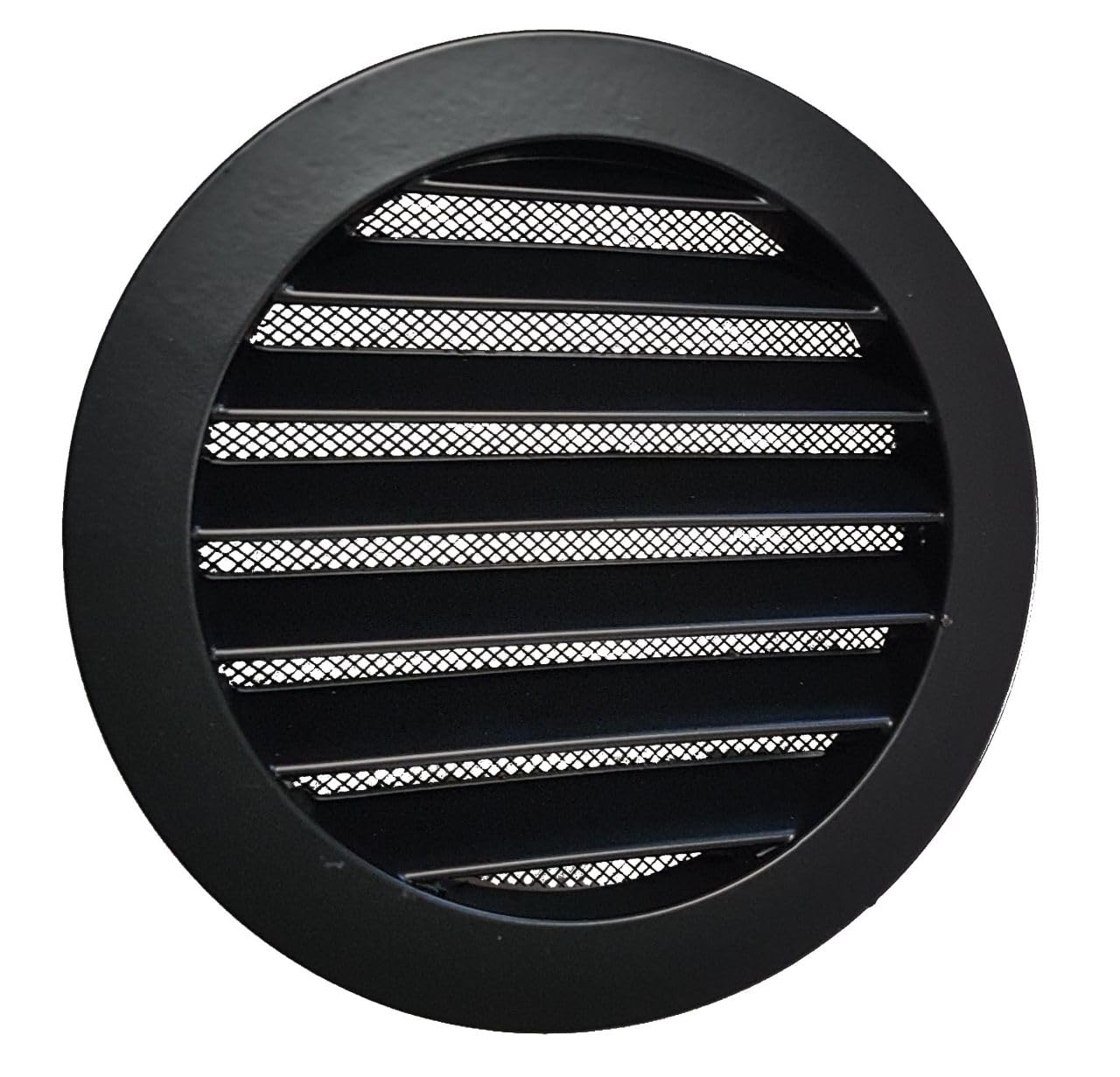Grille de protection contre les intempéries Ø 200 mm grise en aluminium Intelmann pour façade