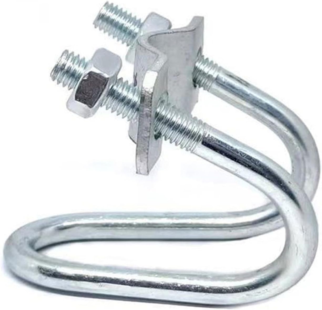 10Pcs Metal Steel Pipes Clip Doule Bolts Screw Crosses Tube Buckle Pipe Connector Clamps Crosses Pipe Clamp