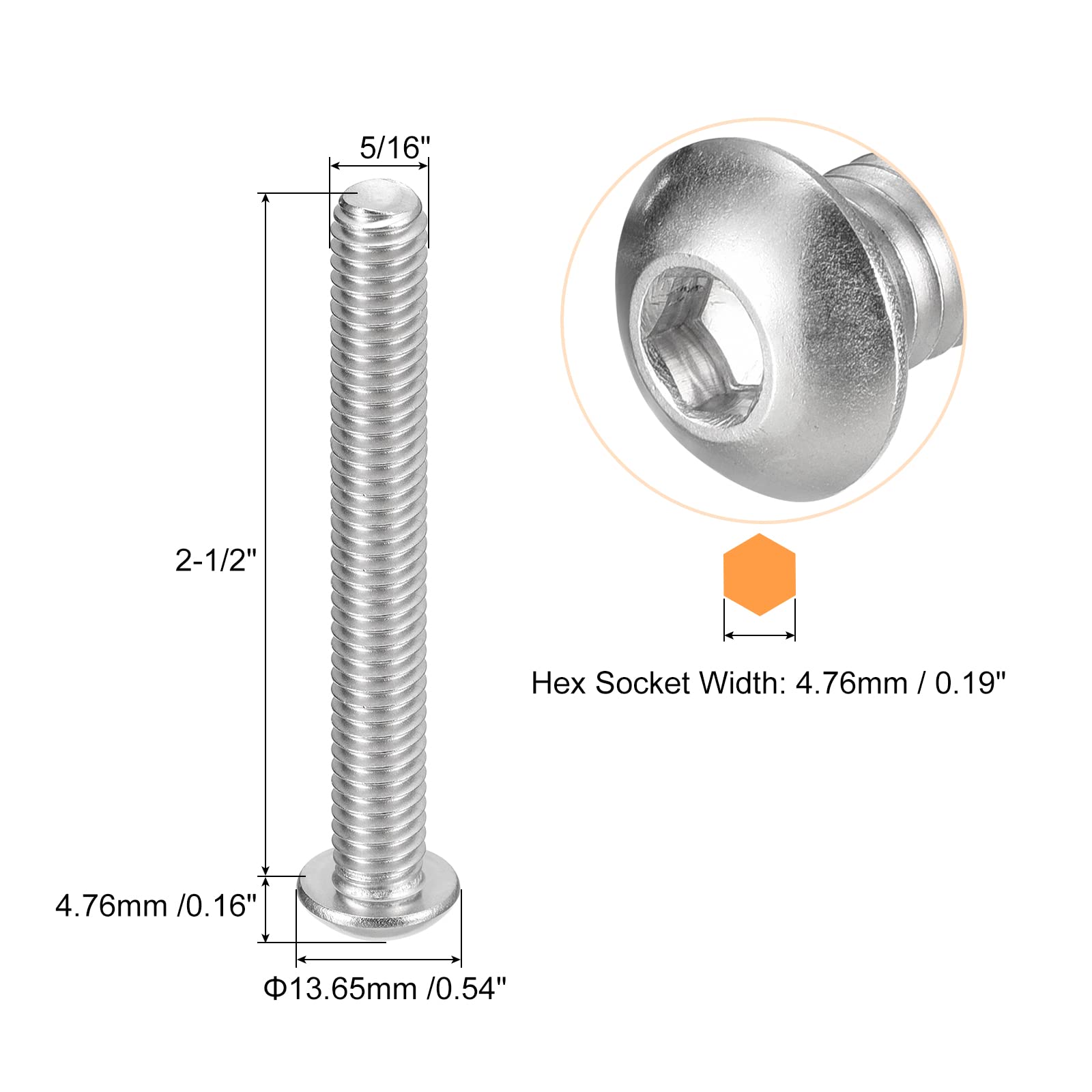 Viti in acciaio testa svasata con cava esagonale 3x10mm. (10pz Viti in acciaio testa svasata con cava esagonale 3x10mm. (10pz