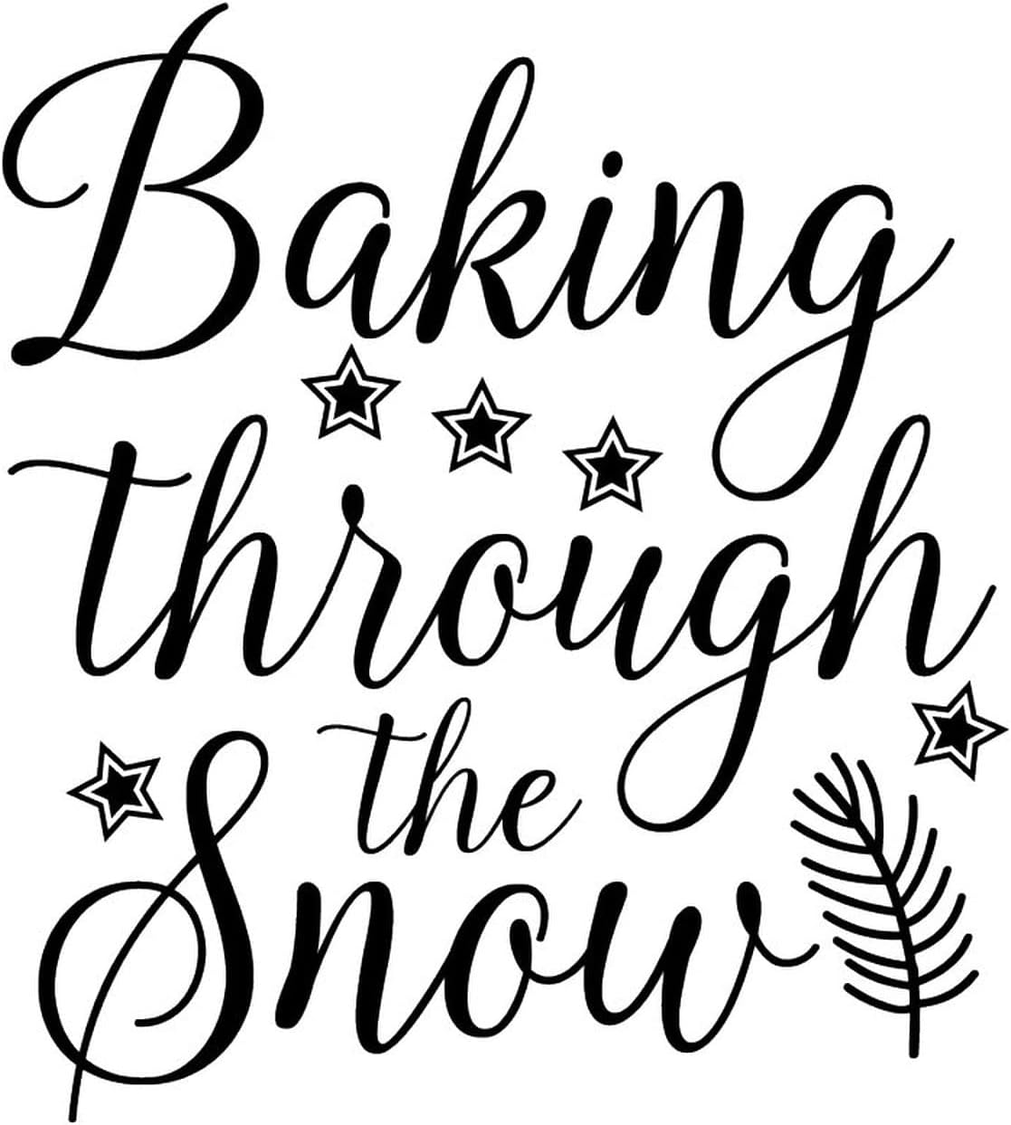 Vinyl Wall Art Murals Baking Through The Snow Wall Sticker