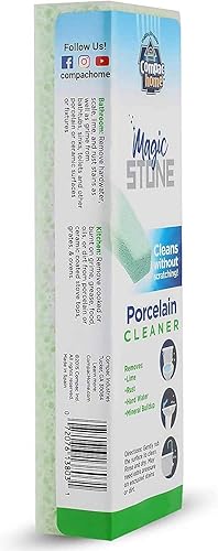 Miniatura 2 de Compac Home Magic Stone - Barra de limpieza de porcelana, color verde, 4 unidades