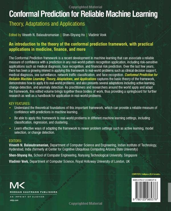Libro: Conformal Prediction for Reliable Machine Learning: Theory, Adaptations and Applications 3 Libro: Conformal Prediction For Reliable Machine Learning: Theory, Adaptations And Applications