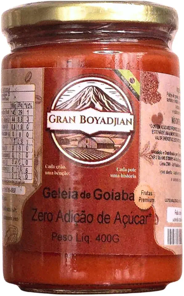 Geleia de Goiaba Zero Adição de Açúcares 400 Gramas - Gran Boyadjian