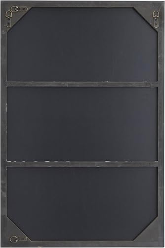 Miniatura 9 de Deco 79 Espejo de pared de madera para habitación, espejo de entrada con marco delgado, espejo de pared de 18 x 1 x 24 pulgadas, dorado