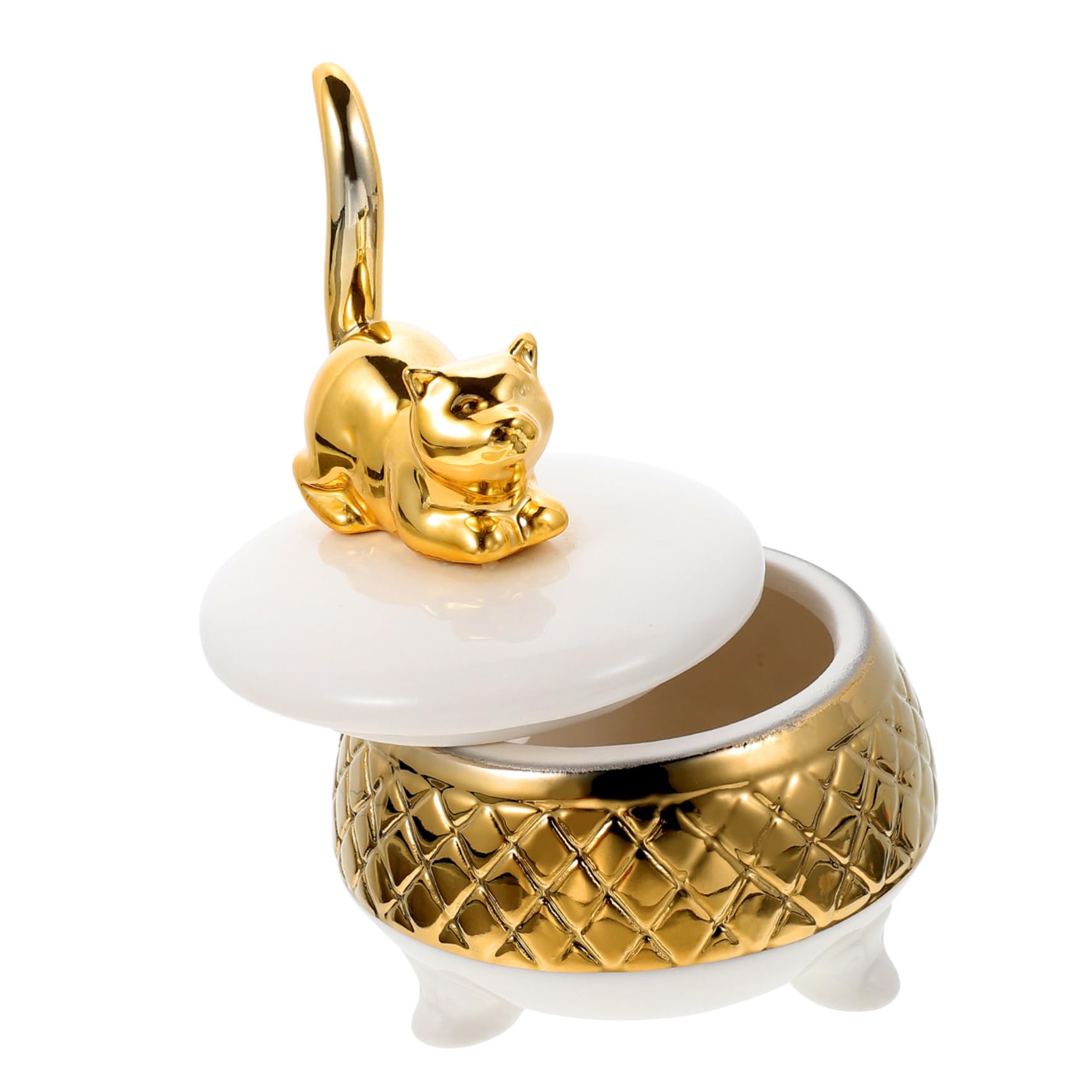 Stockage de bijoux chat : boite de rangement et support pour anneaux