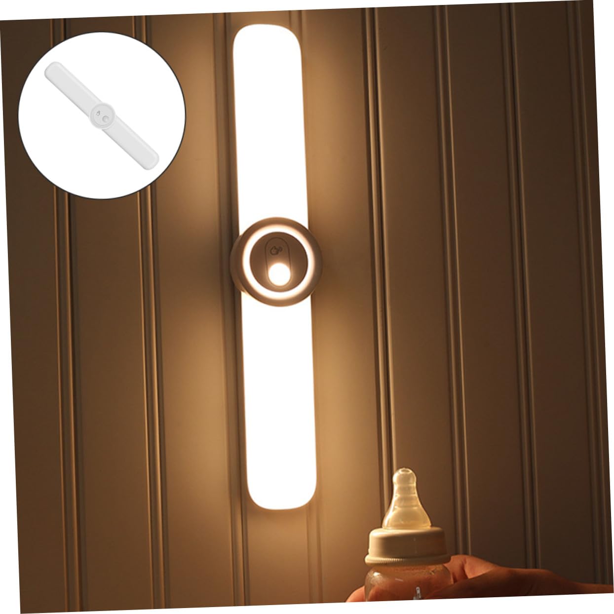 SOIMISS Lampada Sottopensile LED a Striscia Lunga Sensore di Movimento, Alimentata Via Usb, Materiale Abs e Pc, per Armadio e Cucina