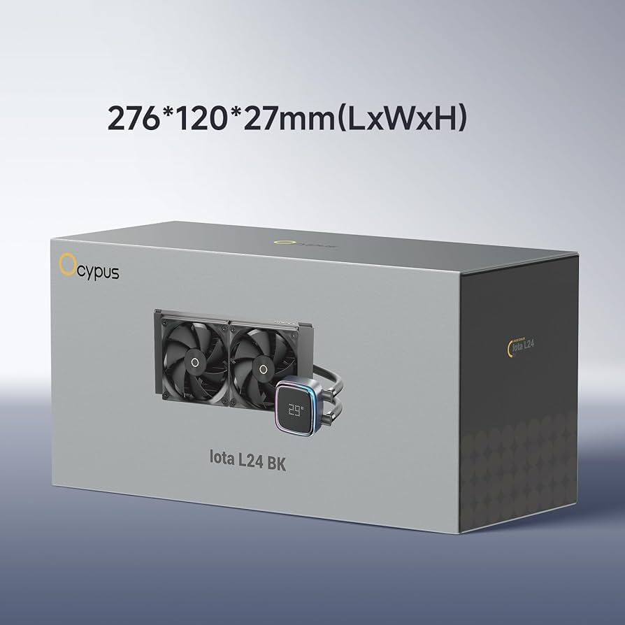 Ocypus Iota L24 簡易水冷CPUクーラー240mm 温度表示付き Amazon.com: Ocypus Iota L24 Aio Cooler with Digital Display