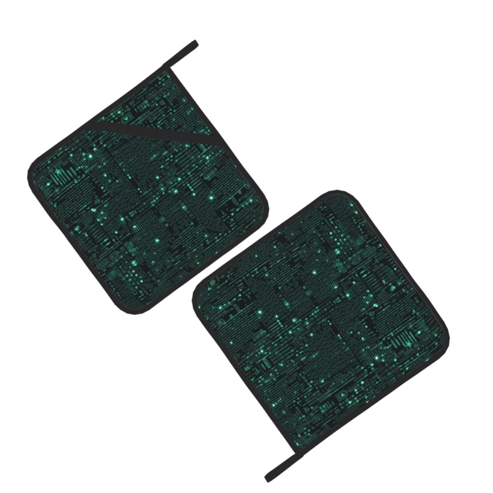 Pannenlappen, set van 2, hittebestendige hete pads, waterdicht, dikker, keuken, pannenlap, Chinese drakenoven, hot pad, wasbare pannenlap voor koken
