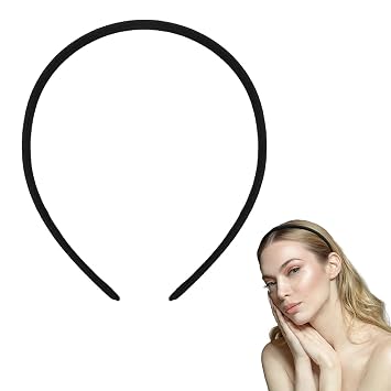 Black Headband Thin Headbands for Women Non Slip Hairbands for Womens Hair