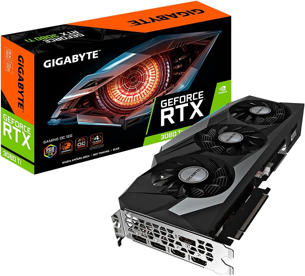 Gigabyte Scheda grafica GeForce RTX 3080 Ti Gaming OC graphics card, 12GB GDDR6X, PCI-E 4.0 Gigabyte Scheda grafica GeForce RTX 3080 Ti Gaming OC graphics card, 12GB GDDR6X, PCI-E 4.0