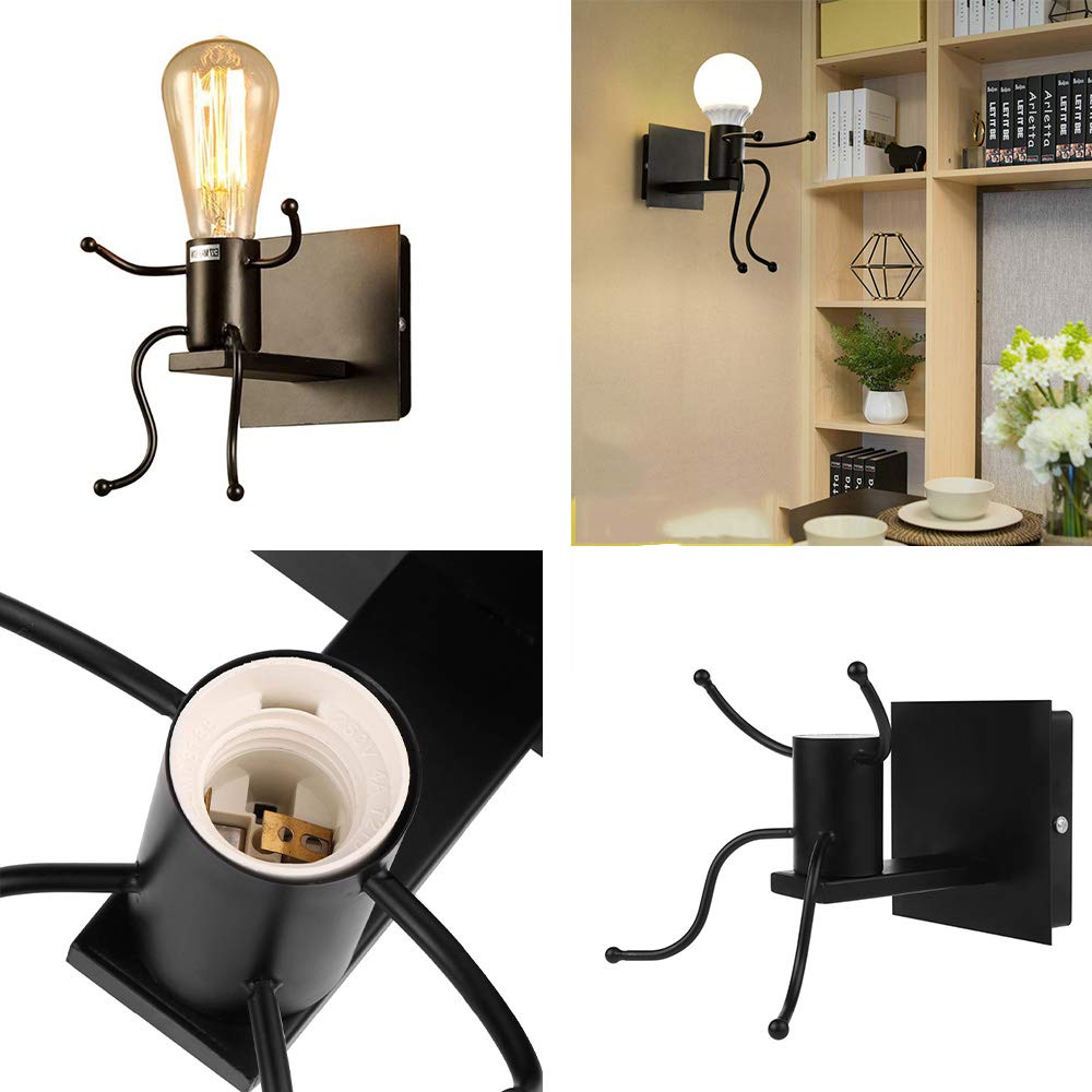 Lampada Da Parete Vintage KAWELL | Stile Industriale Retro | E27 Per Bar, Camera, Ristorante - Foto 3