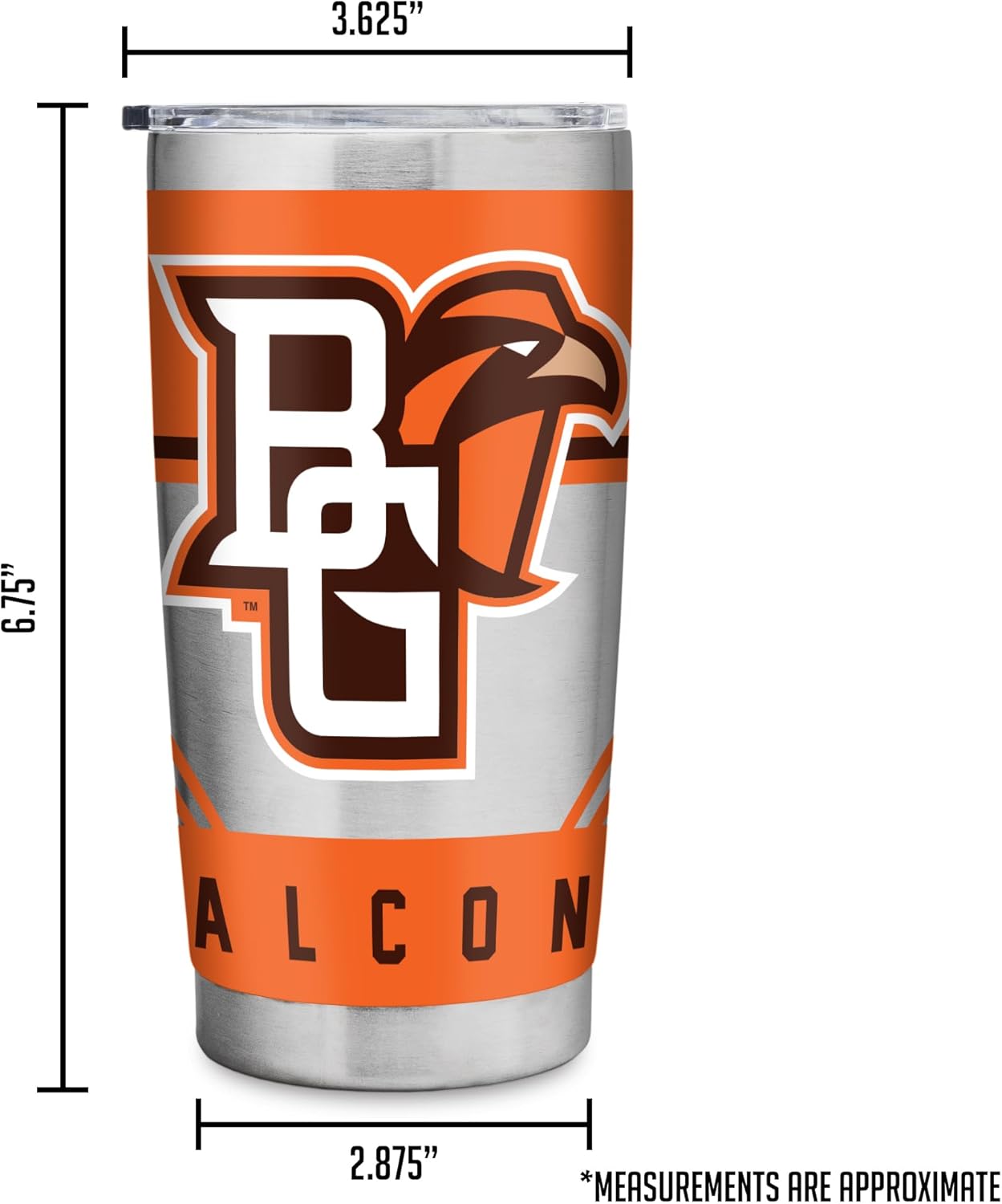 Rico Industries NCAA Eastern Washington Eagles Standard 20oz Stainless Steel Tumbler with Lid - Great For Coffee, Tea, Water or Cocktails - Image 8