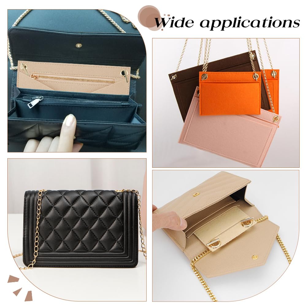 WADORN 3 Stijlen Vilt Purse Organizer Insert, Vilt Tas Handtas Organizer Tas In Tas Multi-Pocket Insert Liner Vrouwen Pochette Envelop Bag Insert Conversie Kit Opslag Accessoires, 6.2/10/15.9cm breed WADORN 3 Stijlen Vilt Purse Organizer Insert, Vilt Tas Handtas Organizer Tas In Tas Multi-Pocket Insert Liner Vrouwen Pochette Envelop Bag Insert Conversie Kit Opslag Accessoires, 6.2/10/15.9cm breed