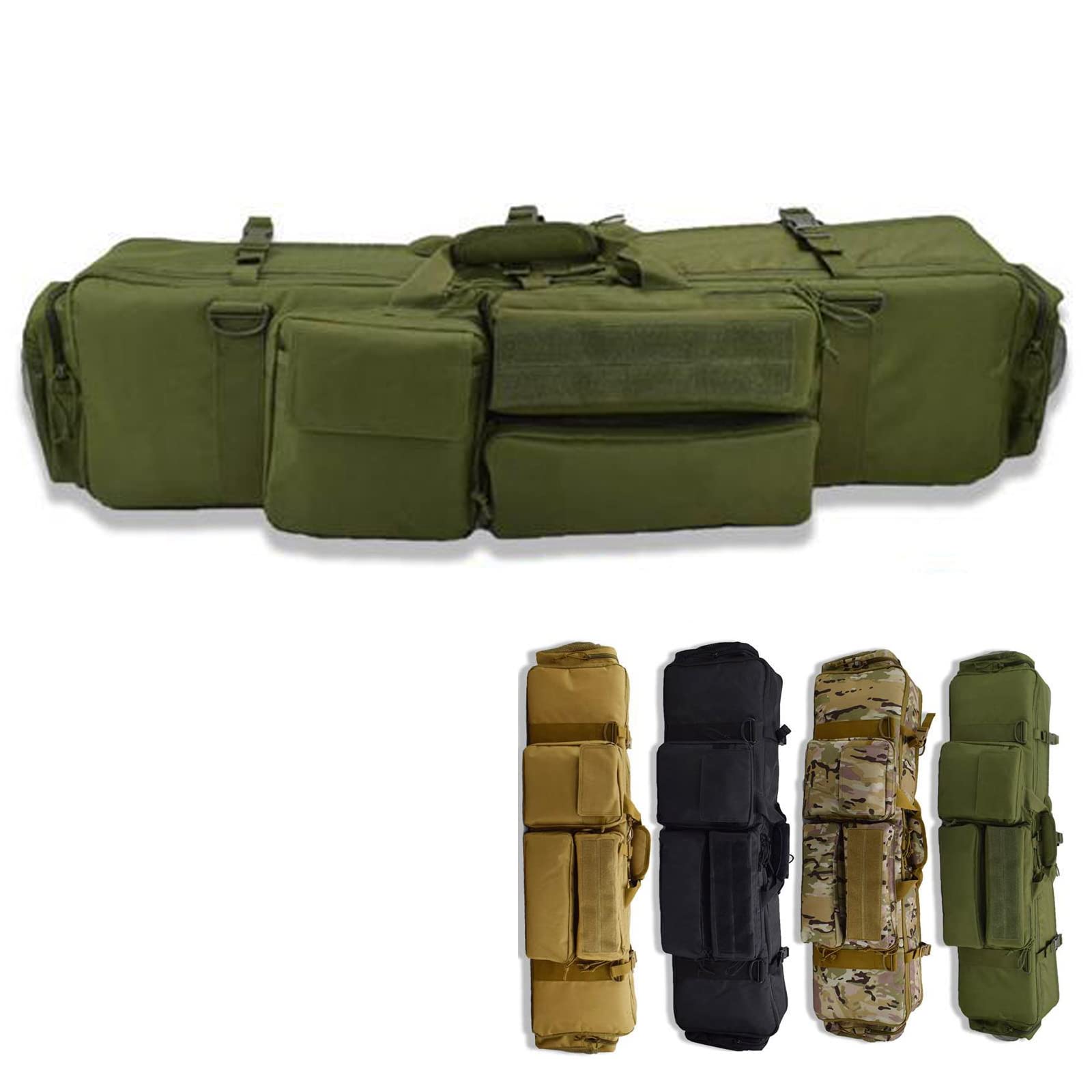 Funda Escopeta,Bolsa de Arma Táctica M249, Mochila para Pistola,Bolsa de Pesca,Bolsa de Pistola Táctica Resistente al Desgaste para Caza Pesca - 100cm/39