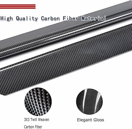 Miniatura 4 de Mustang - Faldas laterales de fibra de carbono para Ford Mustang GT Coupe convertibles de 2 puertas 2015-2022, falda lateral de automóvil, panel