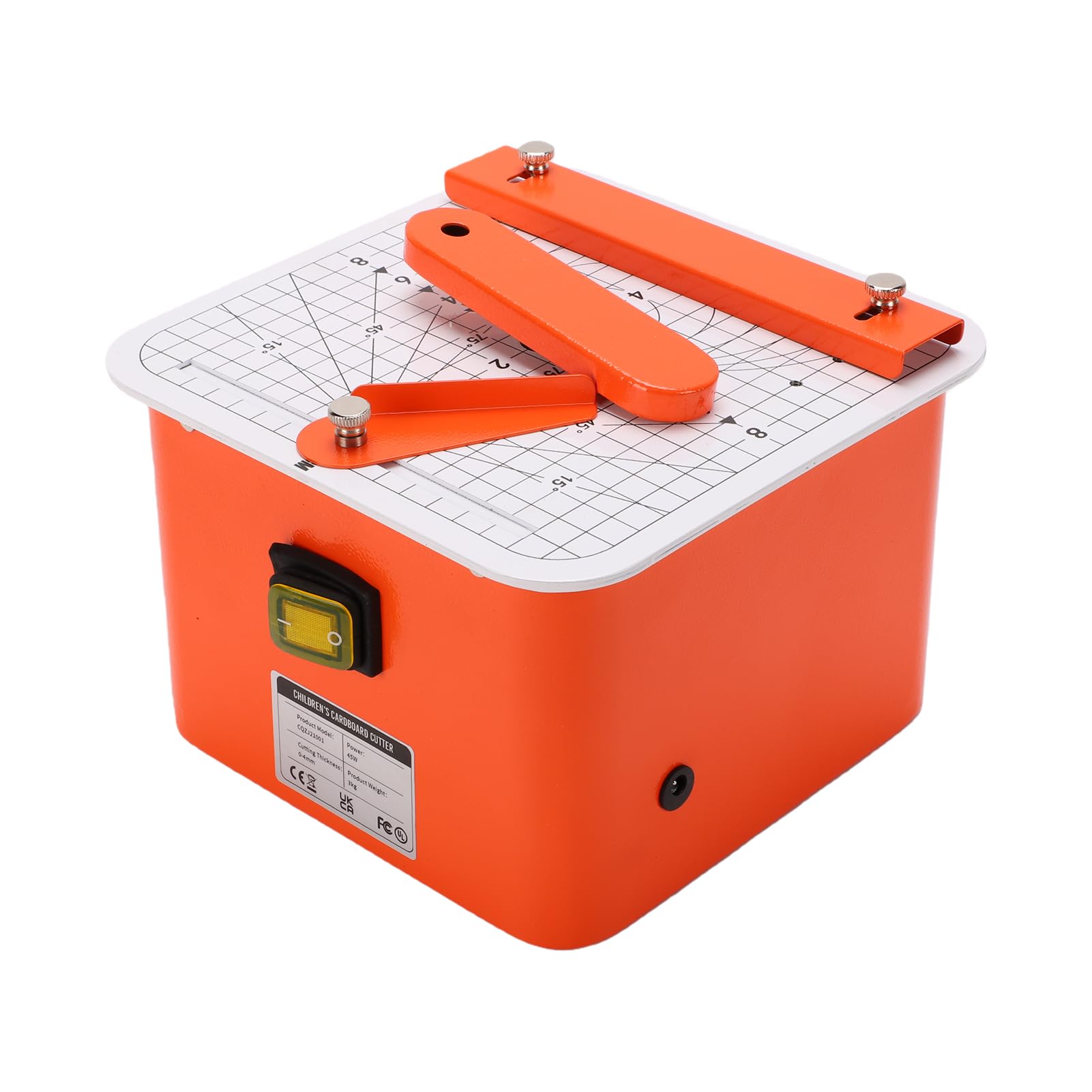 ANGGREK Elektryczny nóż do Tektury, Bezpieczne Narzędzie do Prac Plastycznych dla Dzieci, Kompaktowa Maszyna Cięcia Papieru, Idealna Prac (Standardowa gilotyna papieru wtyczka UE)