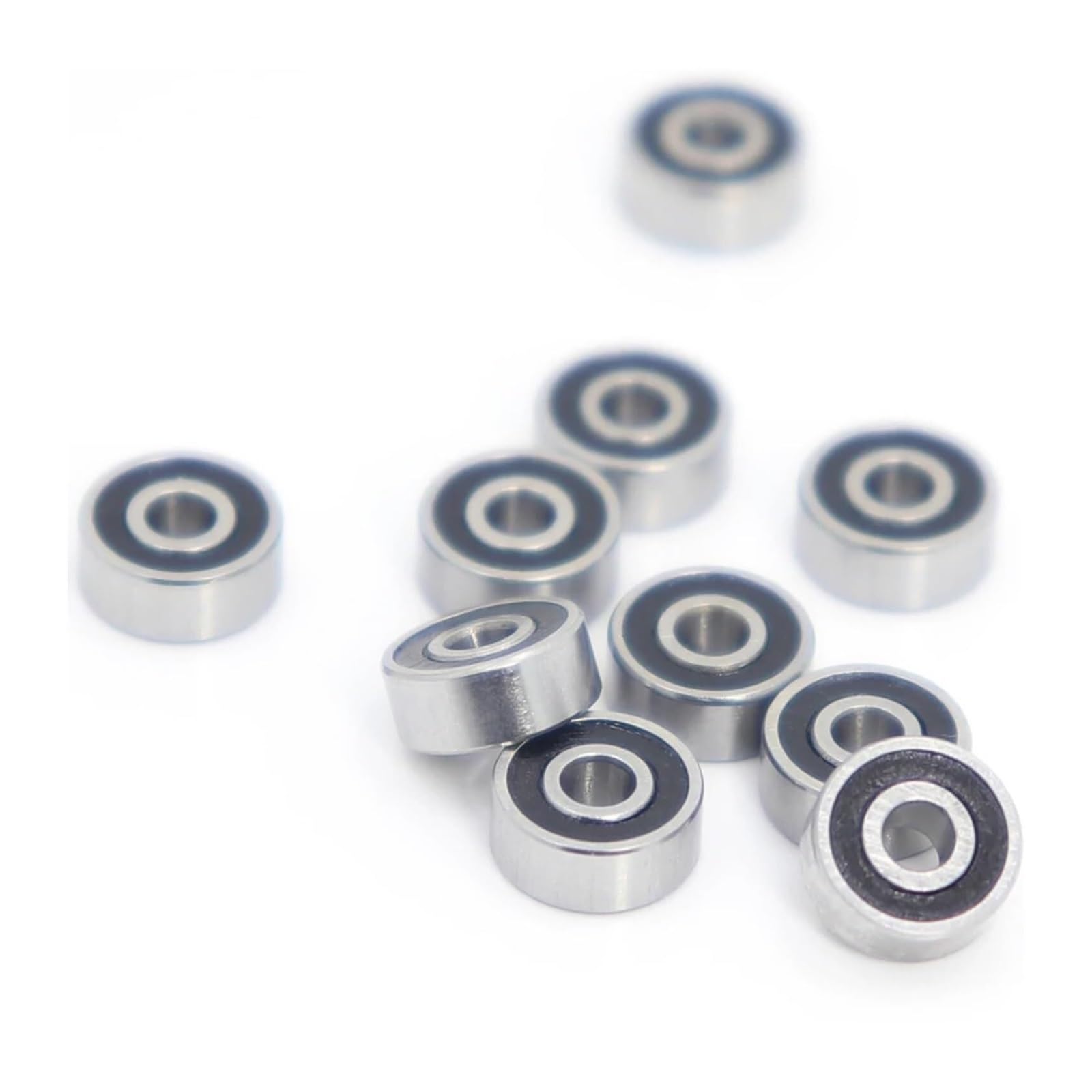 Jeu de Roulements, MR62RS portant ABEC-3 (10 pièces) 2 * 6 * 2.5 Mm passe-temps électrique RC voiture camion MR62 RS 2RS roulements à billes MR62-2RS noir scellé