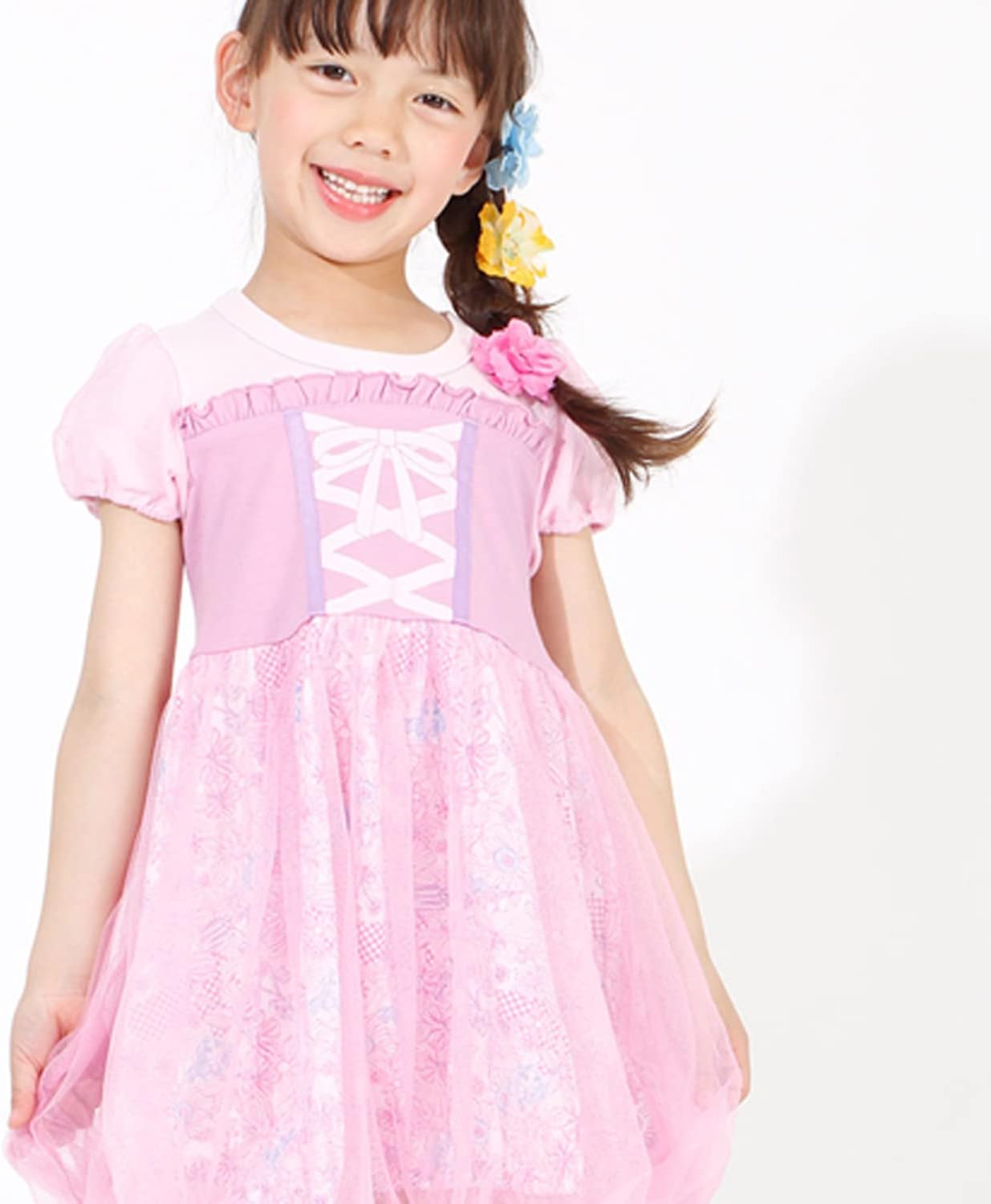 最安 キッズドレス ワンピース ミニー 130 子供 衣装 ディズニープリンセス ワンピース