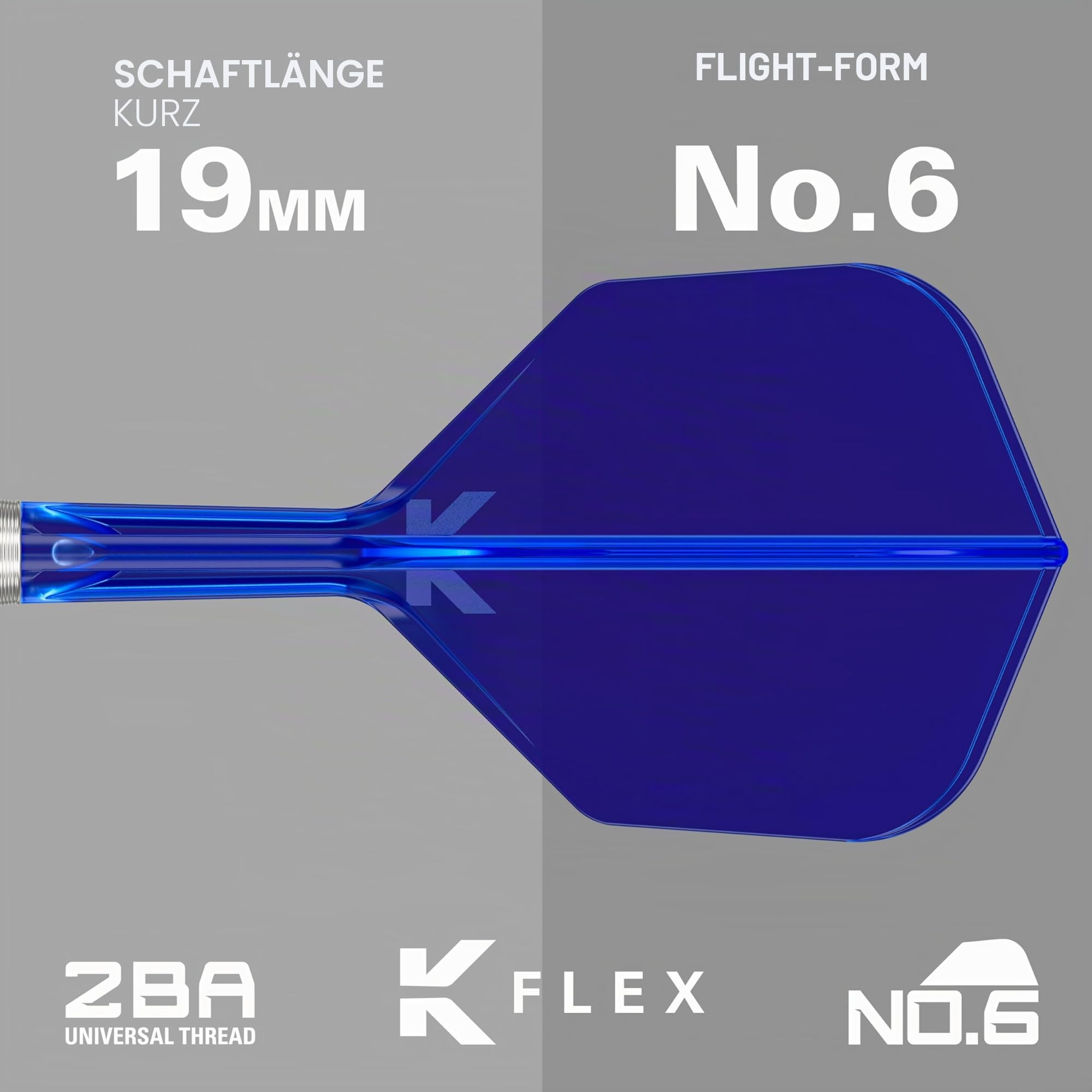 Target Darts 975 Ultra Marine Soft Tip Darts Set, 18G/20G | 97.5% Wolfram Dartpfeile, K-Flex Nr.6 Flights & Shafts All-in-One-Flug- und Schaftsystem | Professionelle Dart-Sets