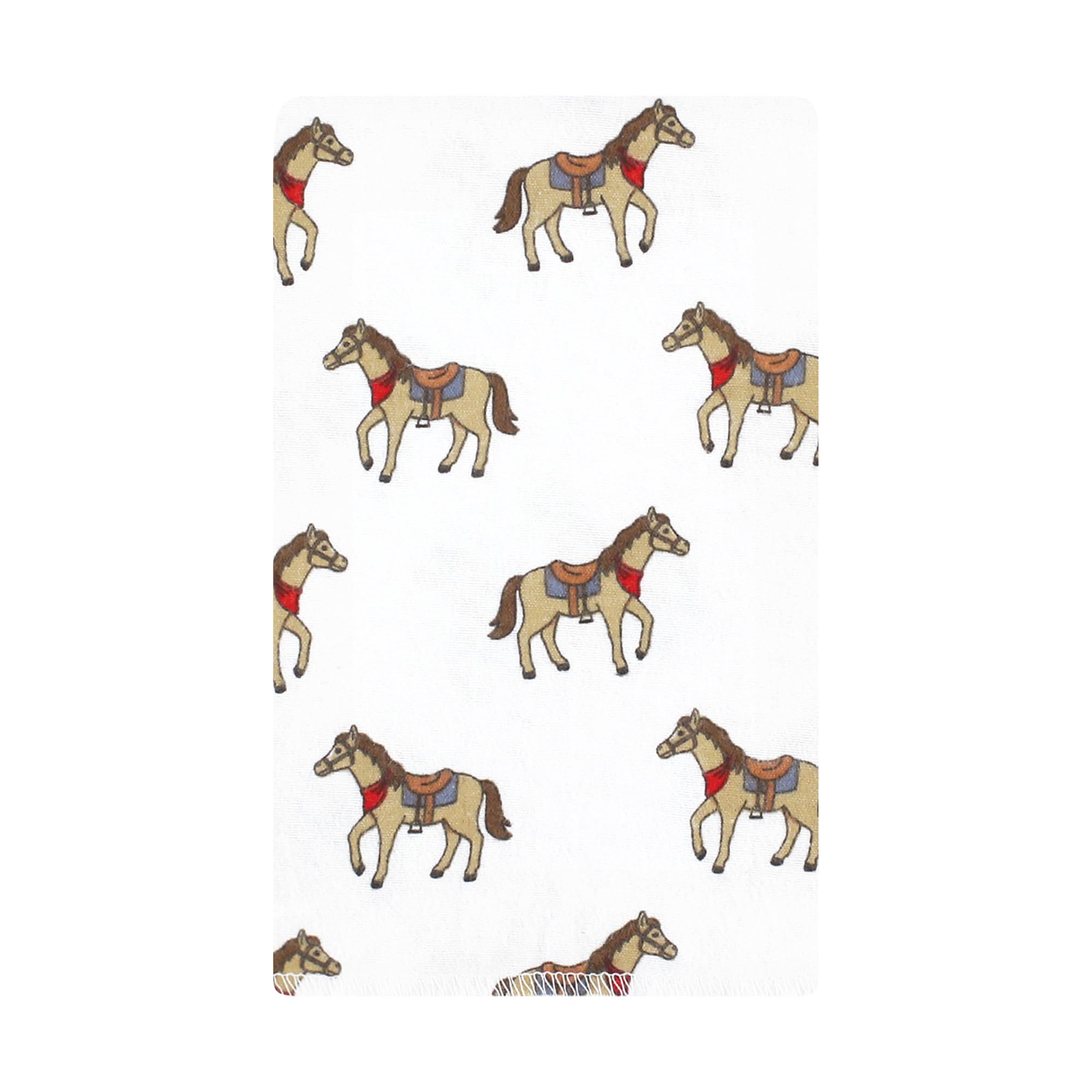 Hudson Baby Cotton Flannel Burp Cloths, Cowboy 10-Pack, One Size