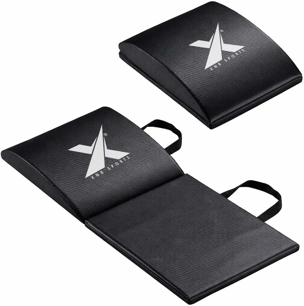 XN8 Ab Mat Sit-Up Pad – Core Workout Support for Full Range Abs Training, Lower Back Support Cushion for Sit Ups, Gym, Home Fitness & Strength Training