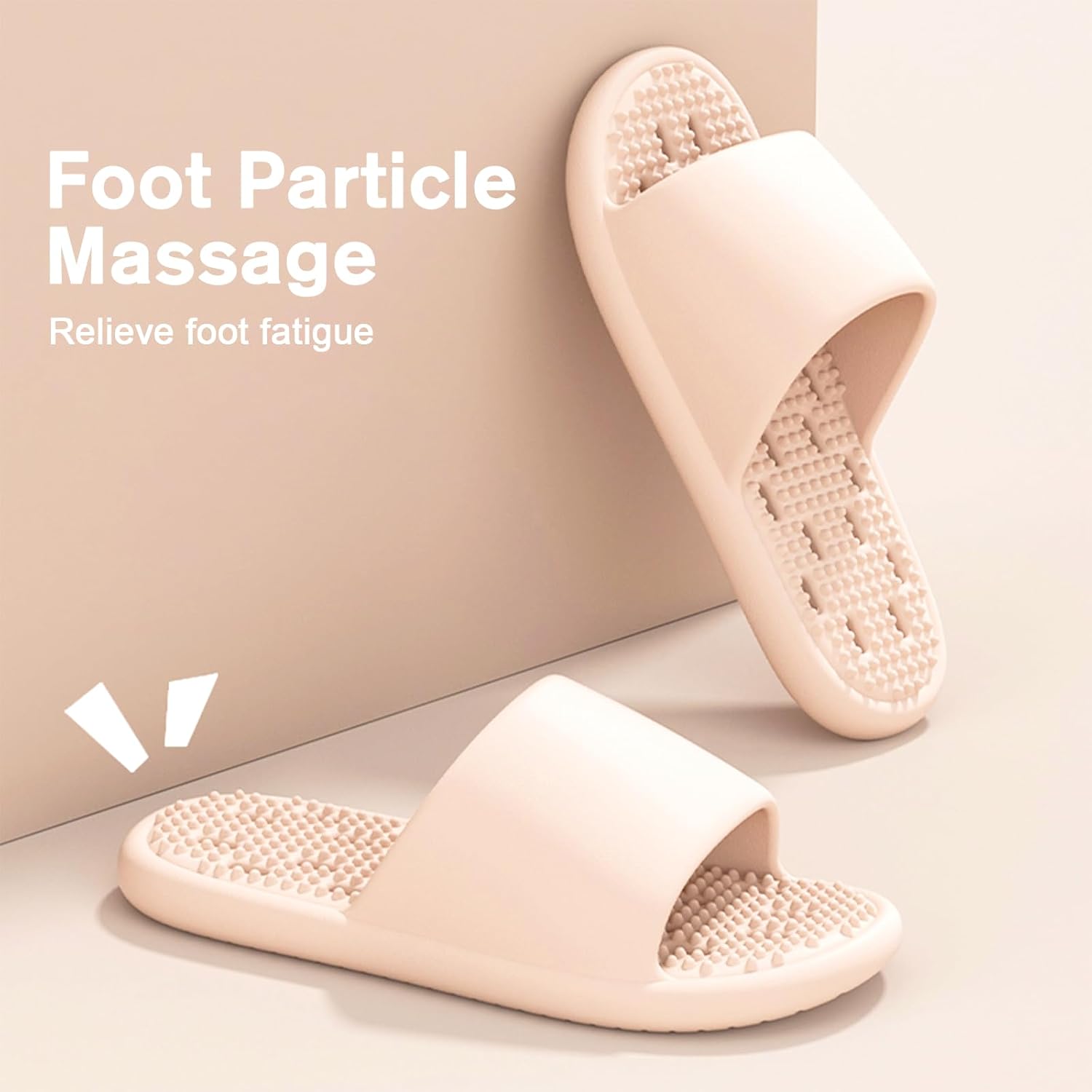 Shower Shoes with Drain Holes Massage Granules for Women Men Gym Shower Slippers Slides Quick Drying Bathroom Beach Sandals Lightweight Non-Slip - Image 4