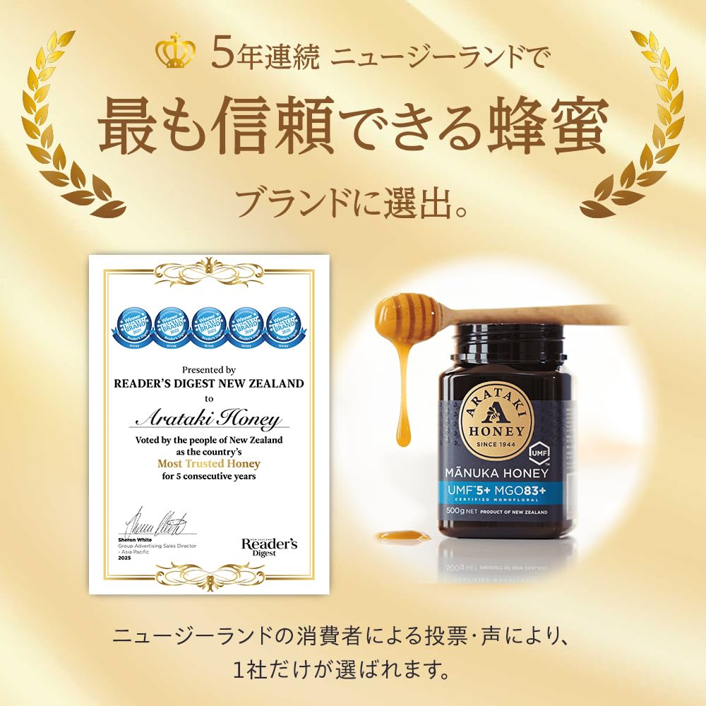 Amazon | マヌカハニー UMF10+ MGO261+ (250g) マヌカ 生はちみつ 無