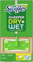 Swiffer Sweeper Dry + Wet sweeping Kit 1 Sweeper, 14 Dry Cloths, 6 Wet Cloths