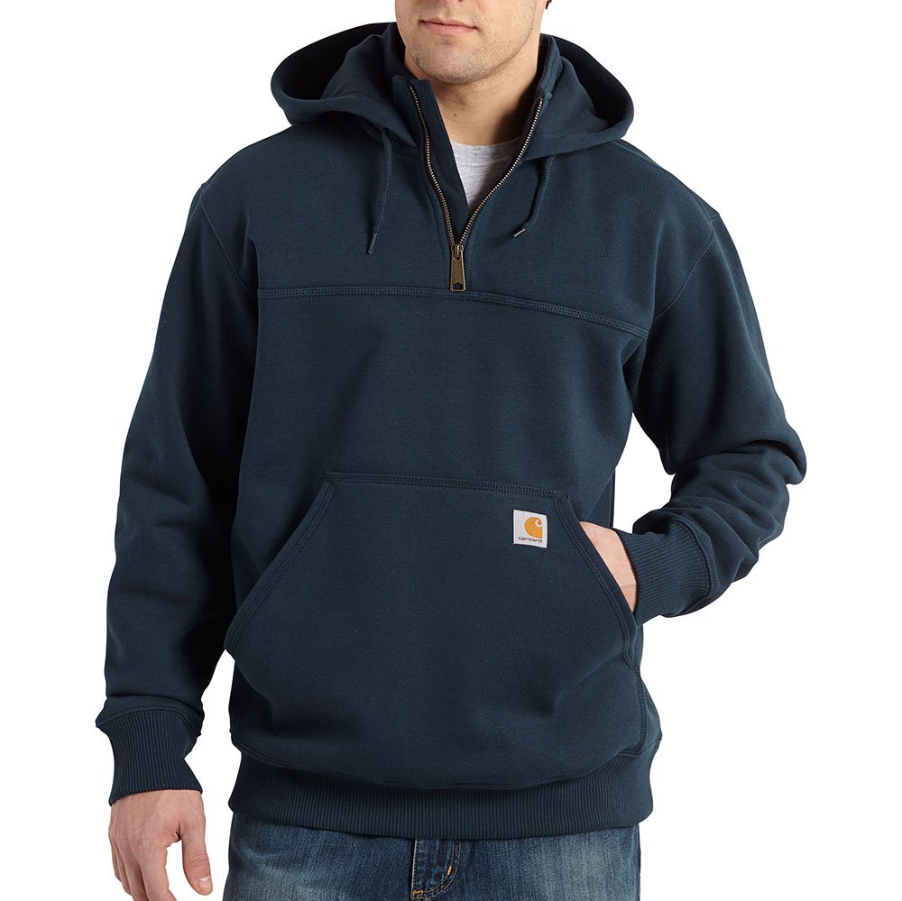 Carhartt Men's Rain Defender Paxton Heavyweight Hooded Sweatshirt, New Navy, Large