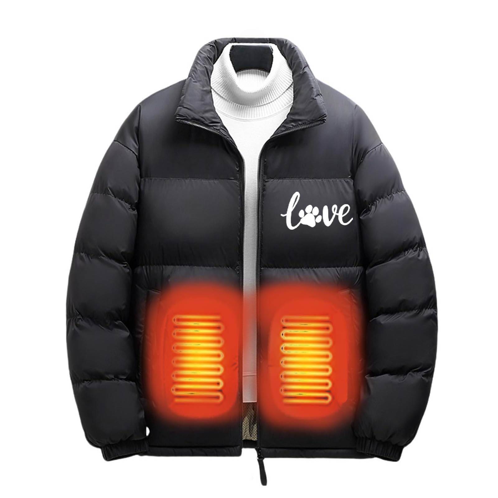 Giacca Riscaldato per Uomo Donna Gilet Riscaldata Elettrico USB Giubbotto