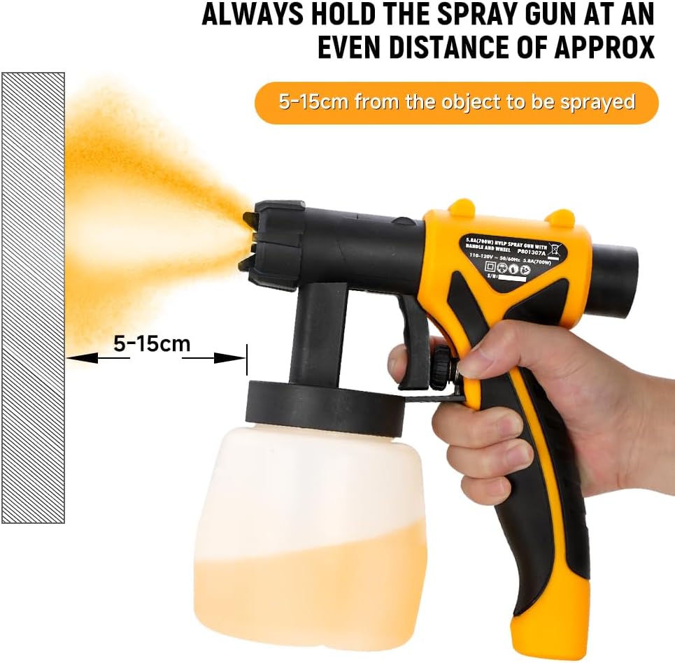 Recommended Spray Distance for Hoteche Paint Sprayer