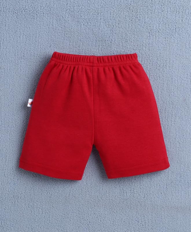 Image of BUMZEE Baby Boys Cotton Pack of 4 Above Knee Length Shorts