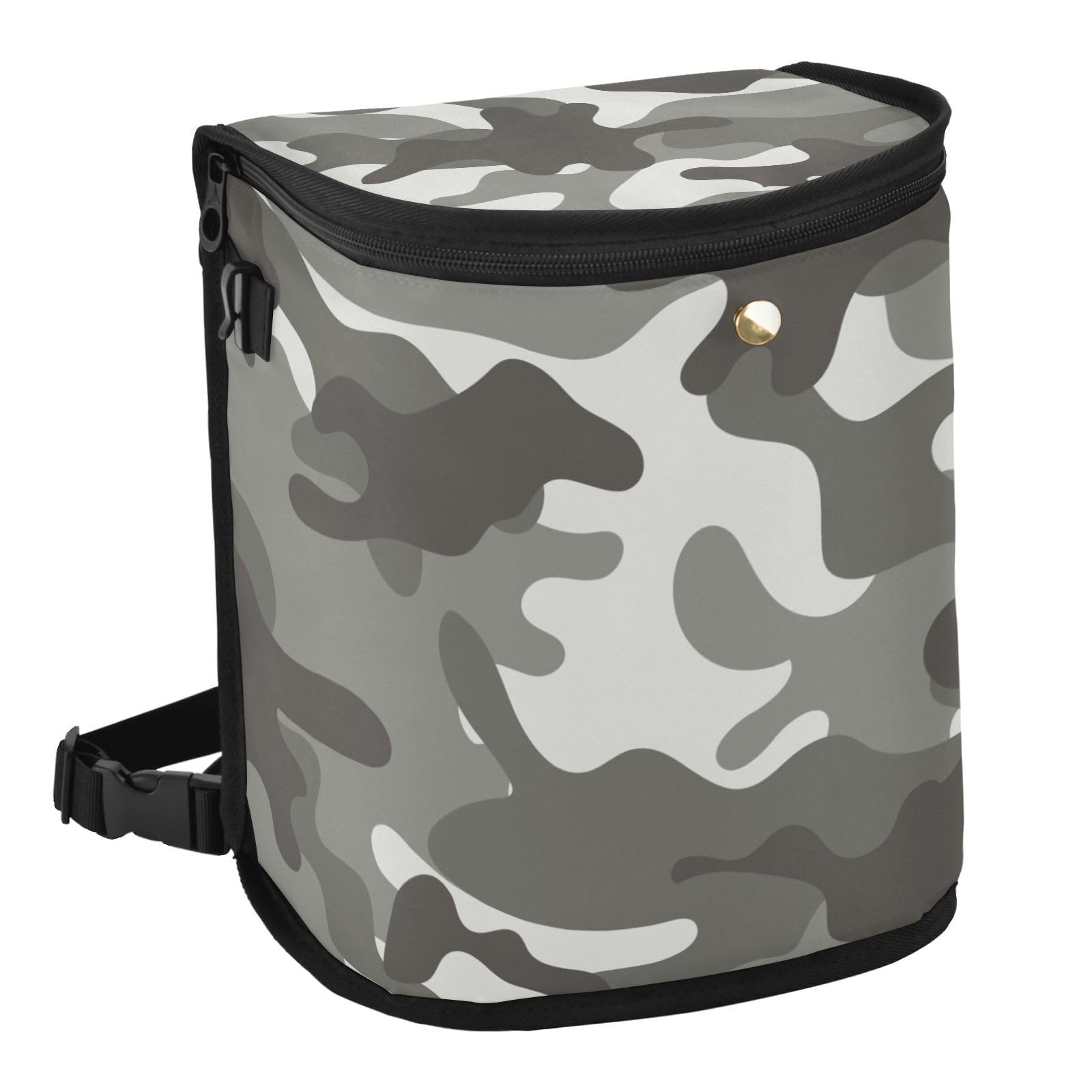 ElliTarr Car Trash Can Bin Car Garbage Can with Lid 6L Auto Vehicle Trash Waste Bag Holder for Front Back Seat Hanging Car Organizer Waterproof