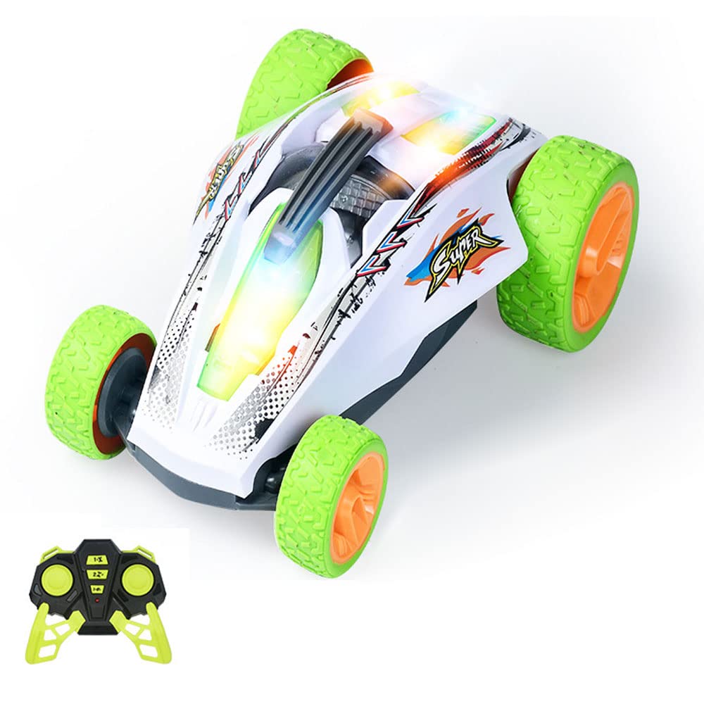 EERSTA 45° Hill Climbing Electric RC Racing Car, Fast Drift RC Car, 360° Rotation, Stunt RC Truck, 2.4Ghz Two Wheel RC Car, LED Lights, RC Off-road Car, Toys for Boys and Girls Birthday Gift