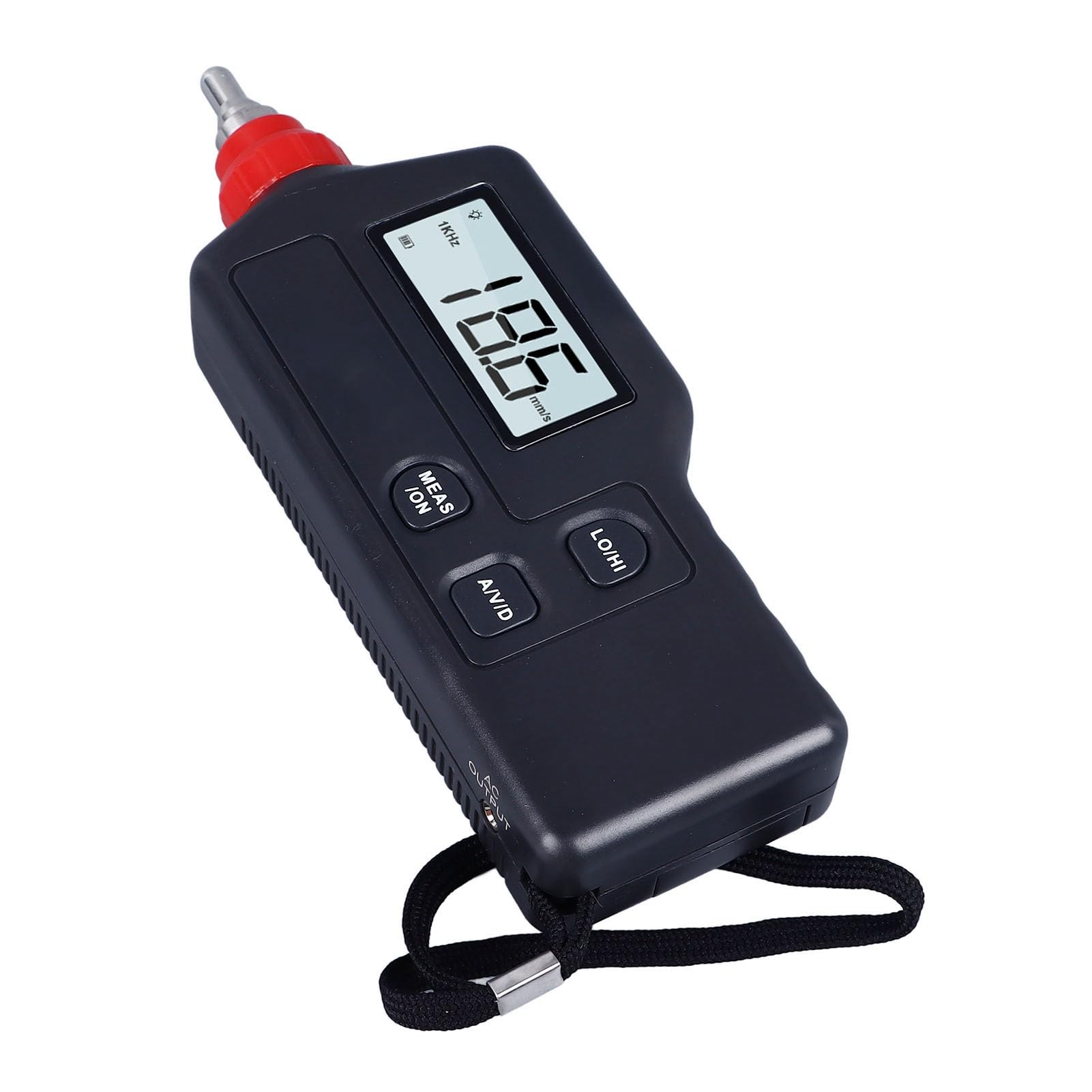 Misuratore di Vibrazioni Digitale, Vibrometro Multifunzionale Ad Alta Precisione, Materiale ABS, Compatto e Portatile, per la Produzione di Macchinari, Metallurgia Energetica
