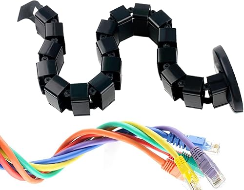 Cable Sleeves - Flexible Snake Shape Wire Storage Tubing,Wire Management Sleeve - for Pc TV Phone Laptop Tablet Cinema Home Dorm School