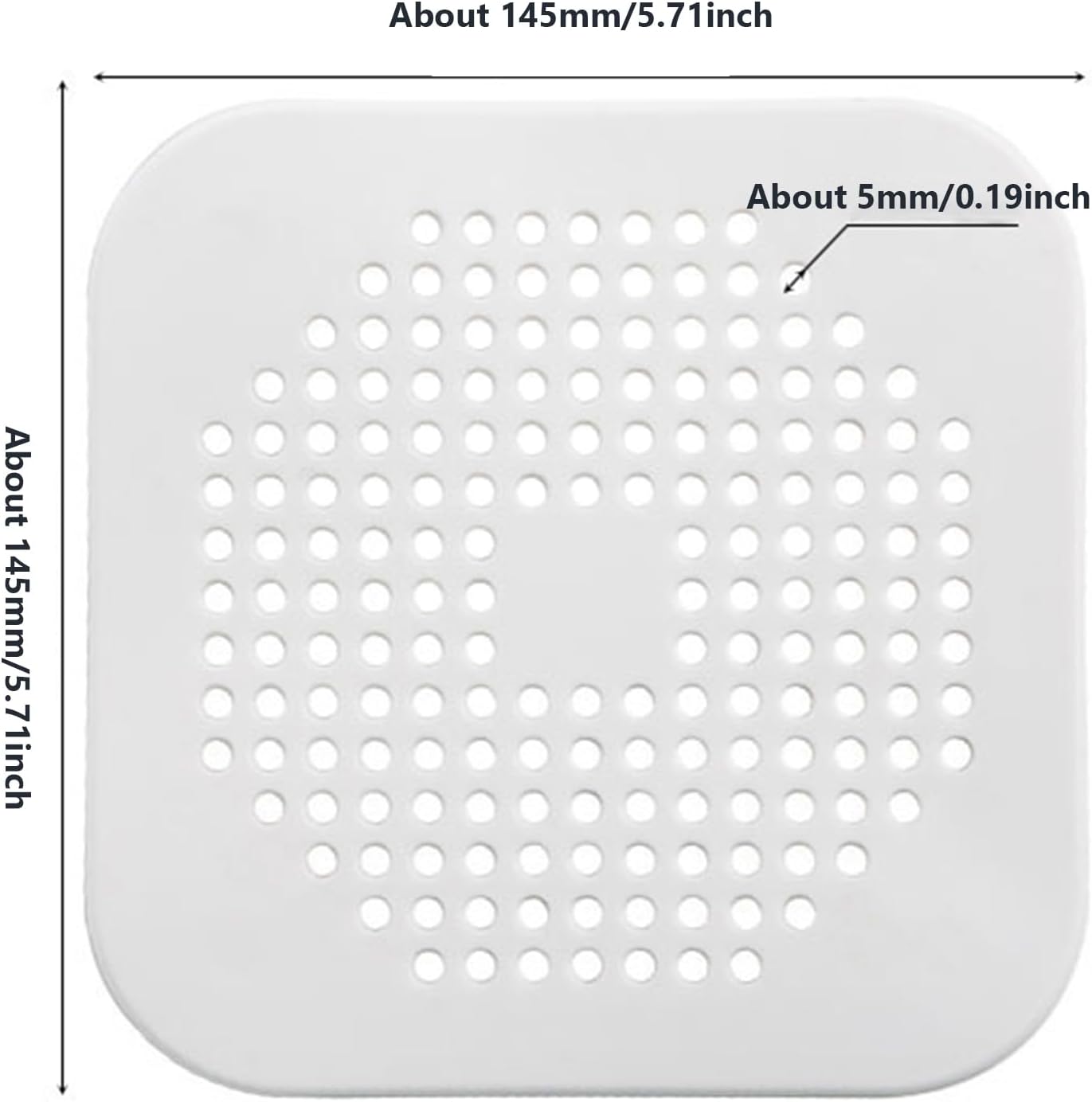 4-Pack Floor Drain Cover. Anti-smell,Hair Catcher, Insect-proof. Shower Drain Stopper for Bathroom, Laundry, Kitchen, Garden.etc